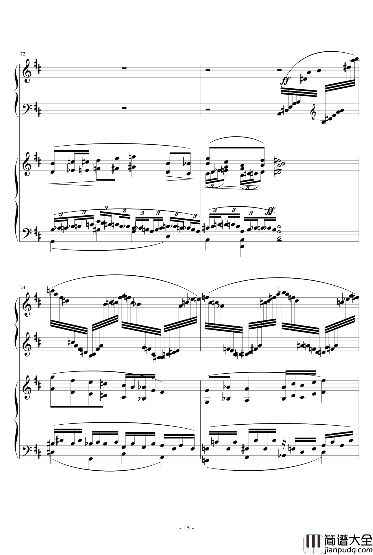 小温狂想曲_2.14钢琴谱_一个球