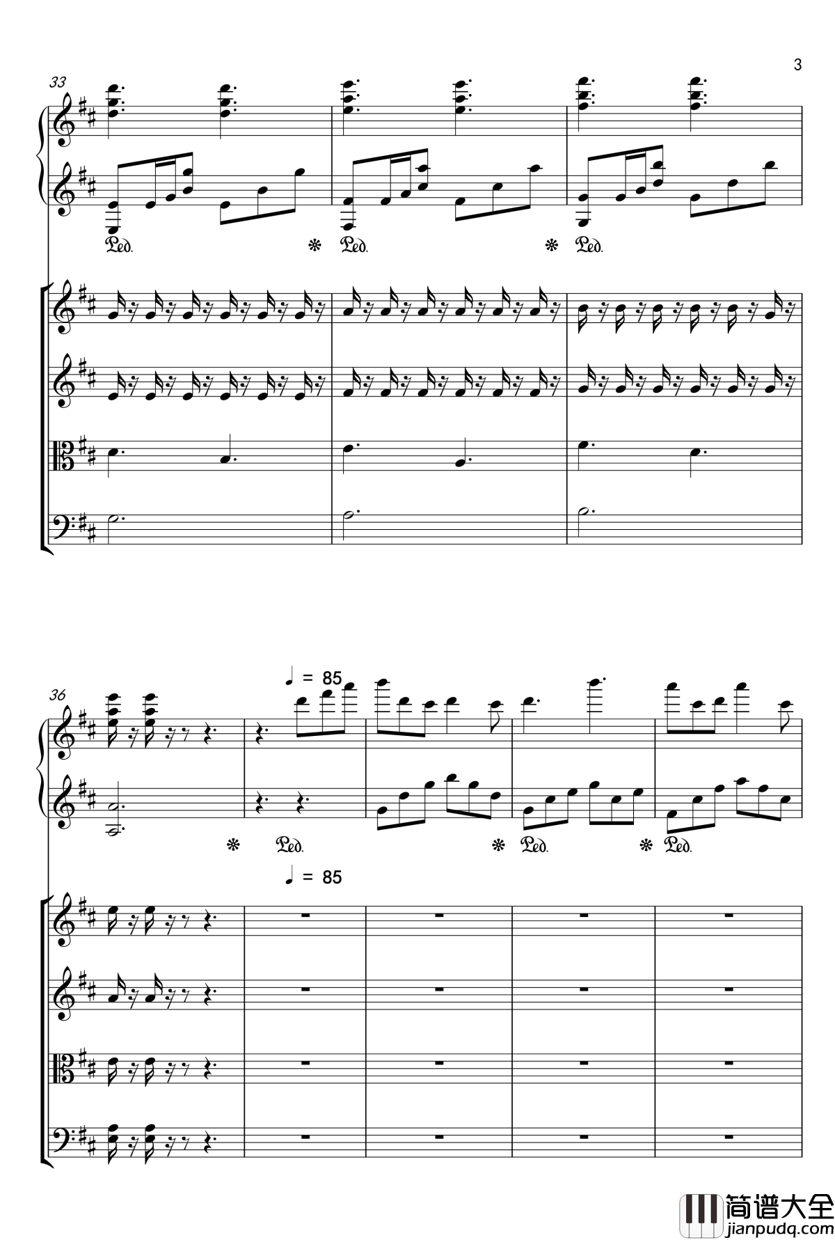 四月有我的谎言钢琴谱_jjlujiahui