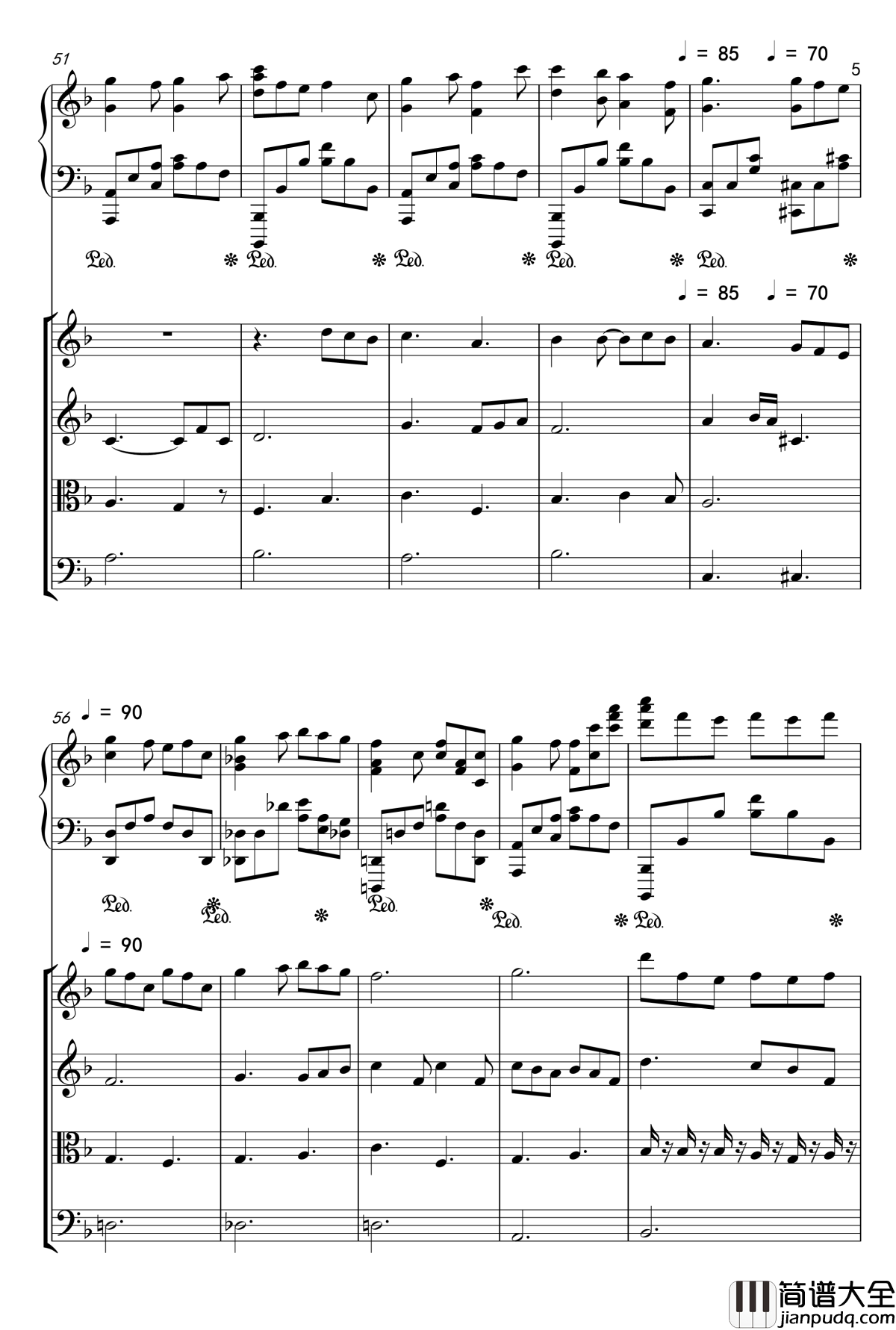 四月有我的谎言钢琴谱_jjlujiahui