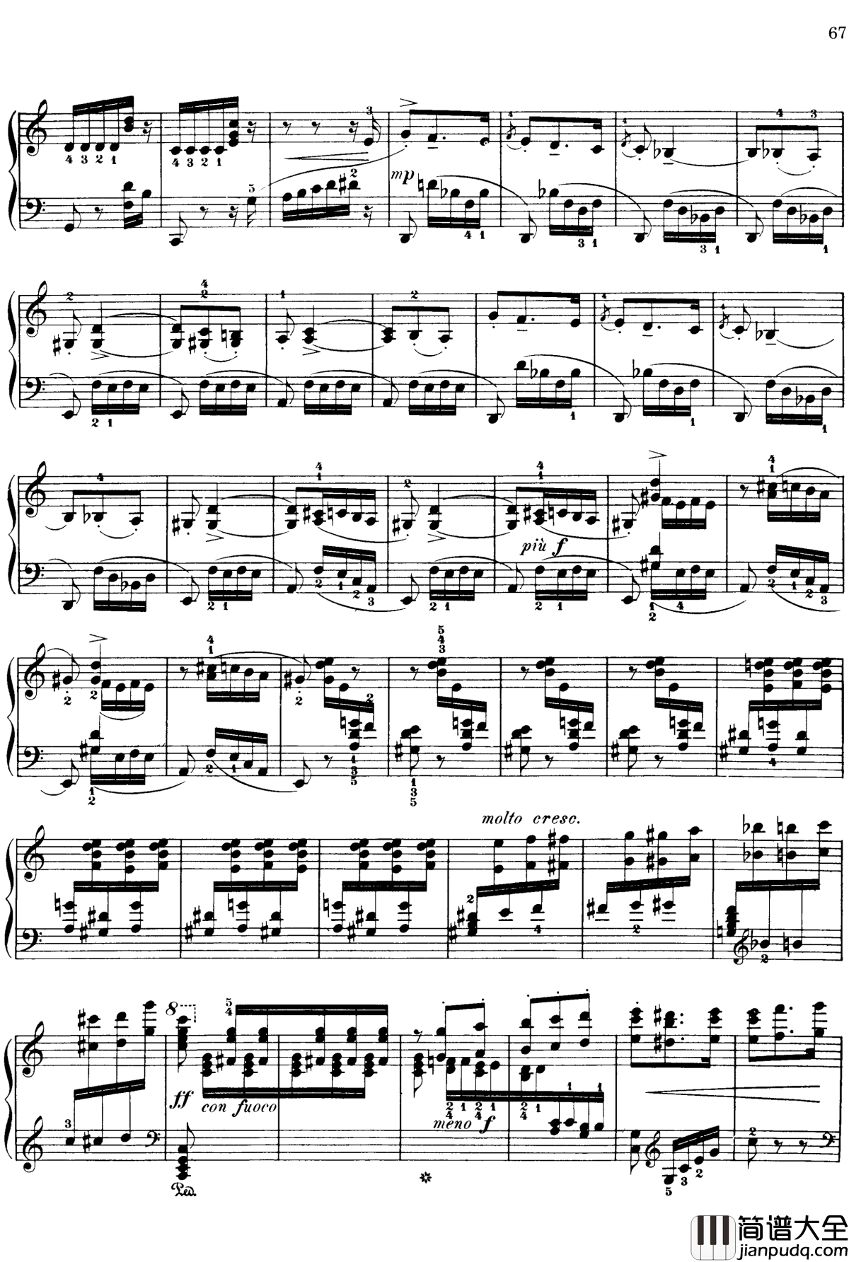 西班牙随想曲_Op.37钢琴谱_莫什科夫斯基_Moszkowski