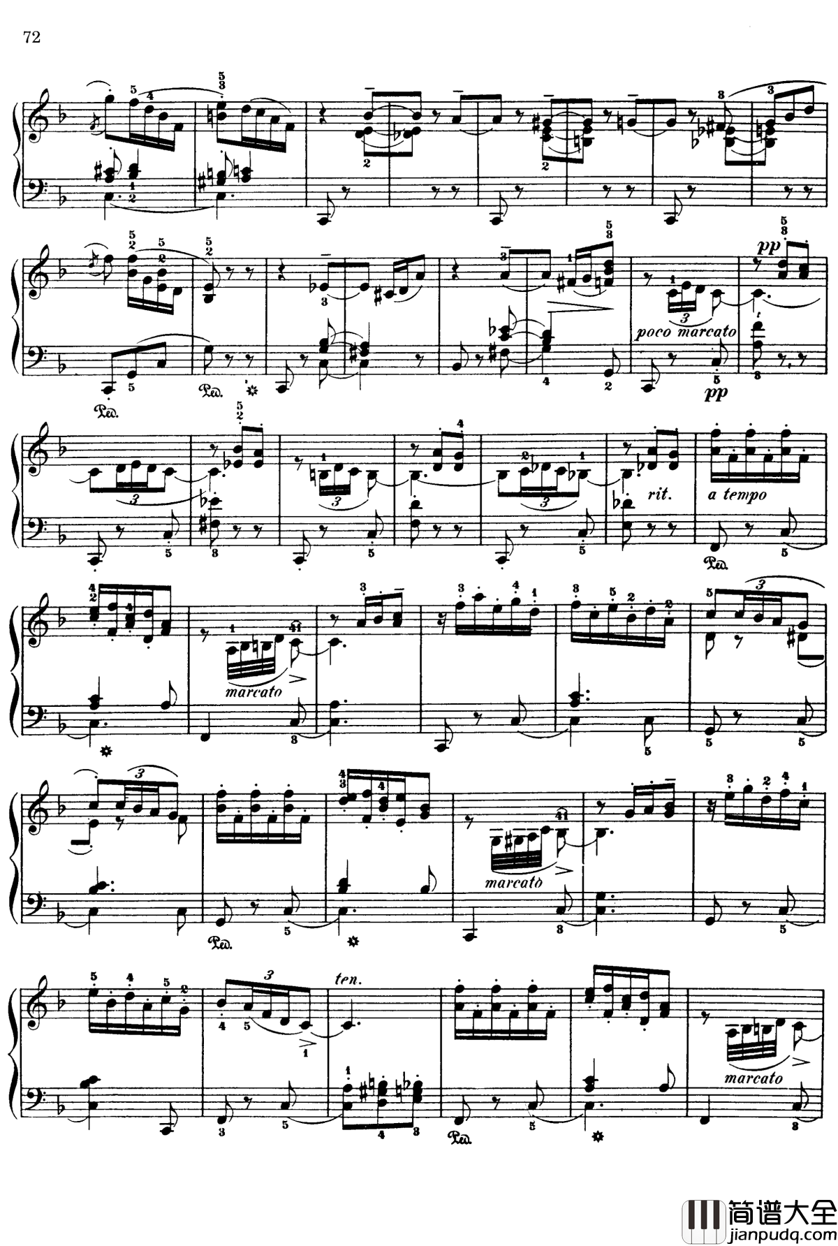 西班牙随想曲_Op.37钢琴谱_莫什科夫斯基_Moszkowski