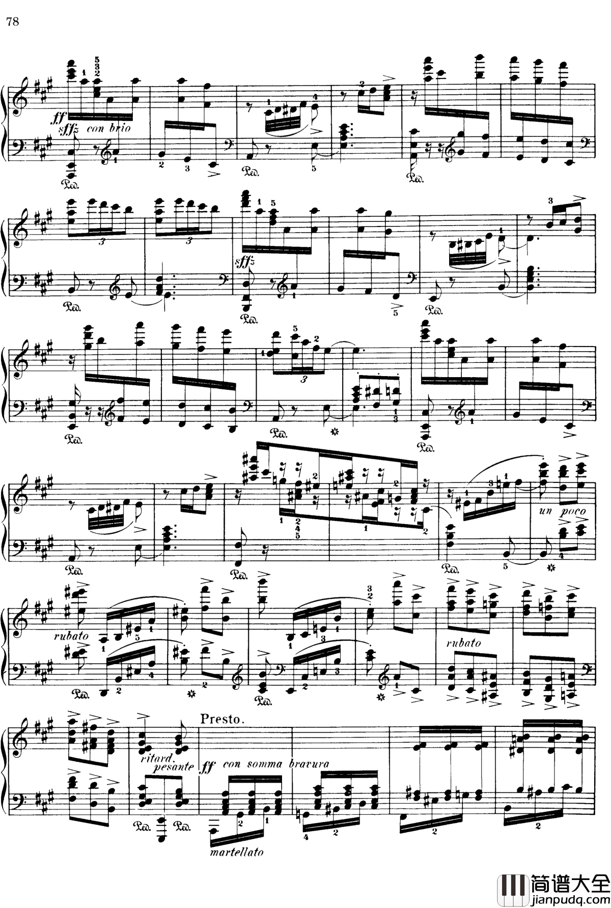 西班牙随想曲_Op.37钢琴谱_莫什科夫斯基_Moszkowski