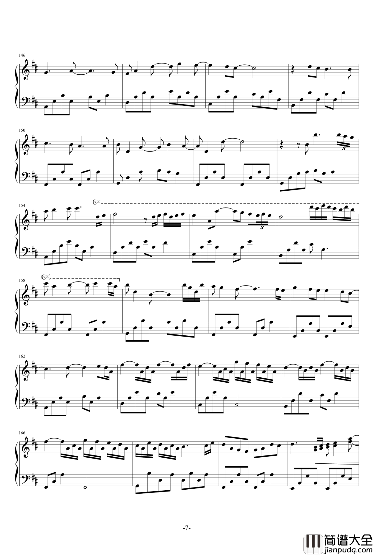 Canon_In_D_Major钢琴谱_David_Lanz_卡农