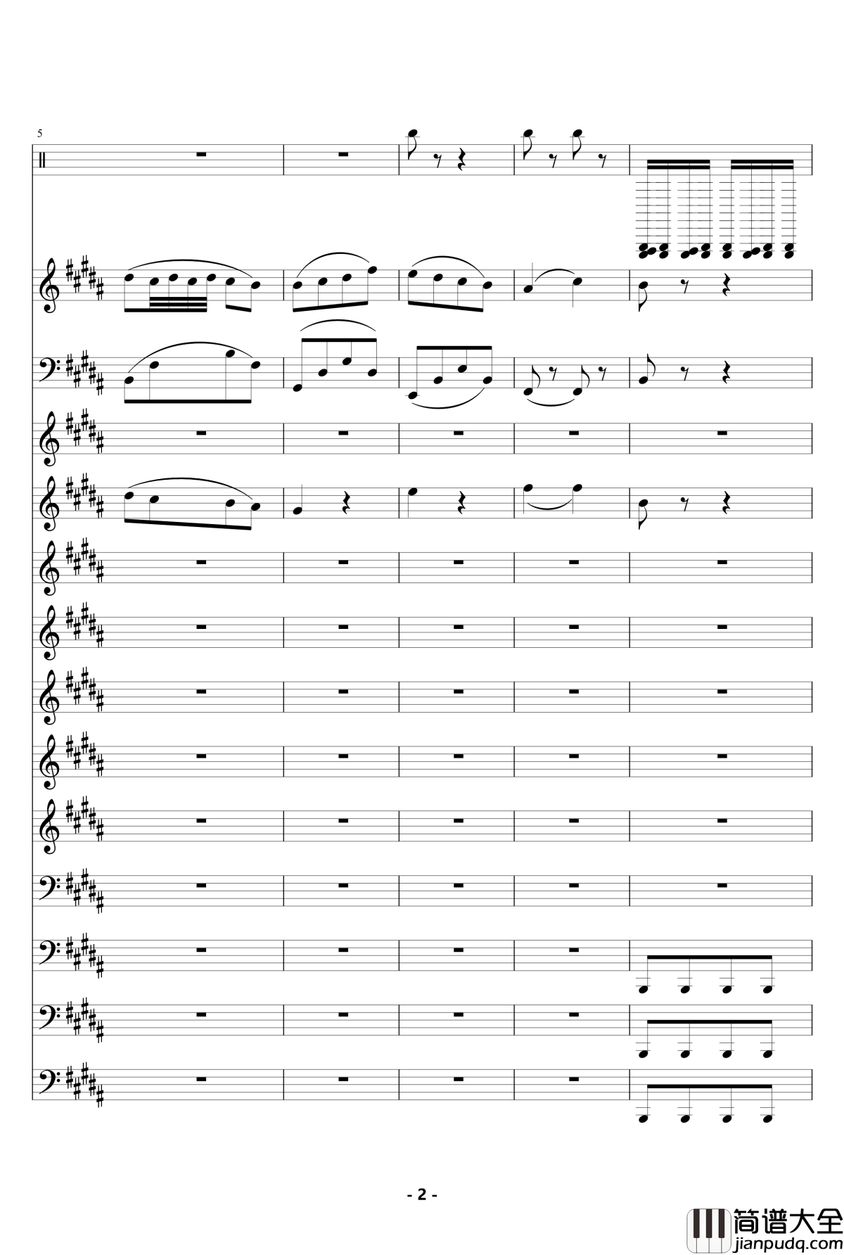 魔法城堡_钢琴谱_伴奏_TFboys