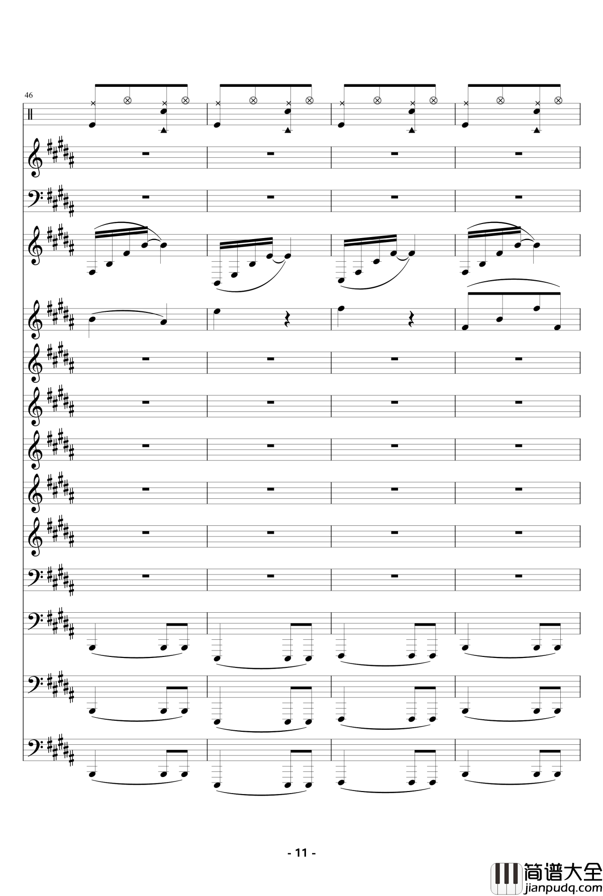 魔法城堡_钢琴谱_伴奏_TFboys