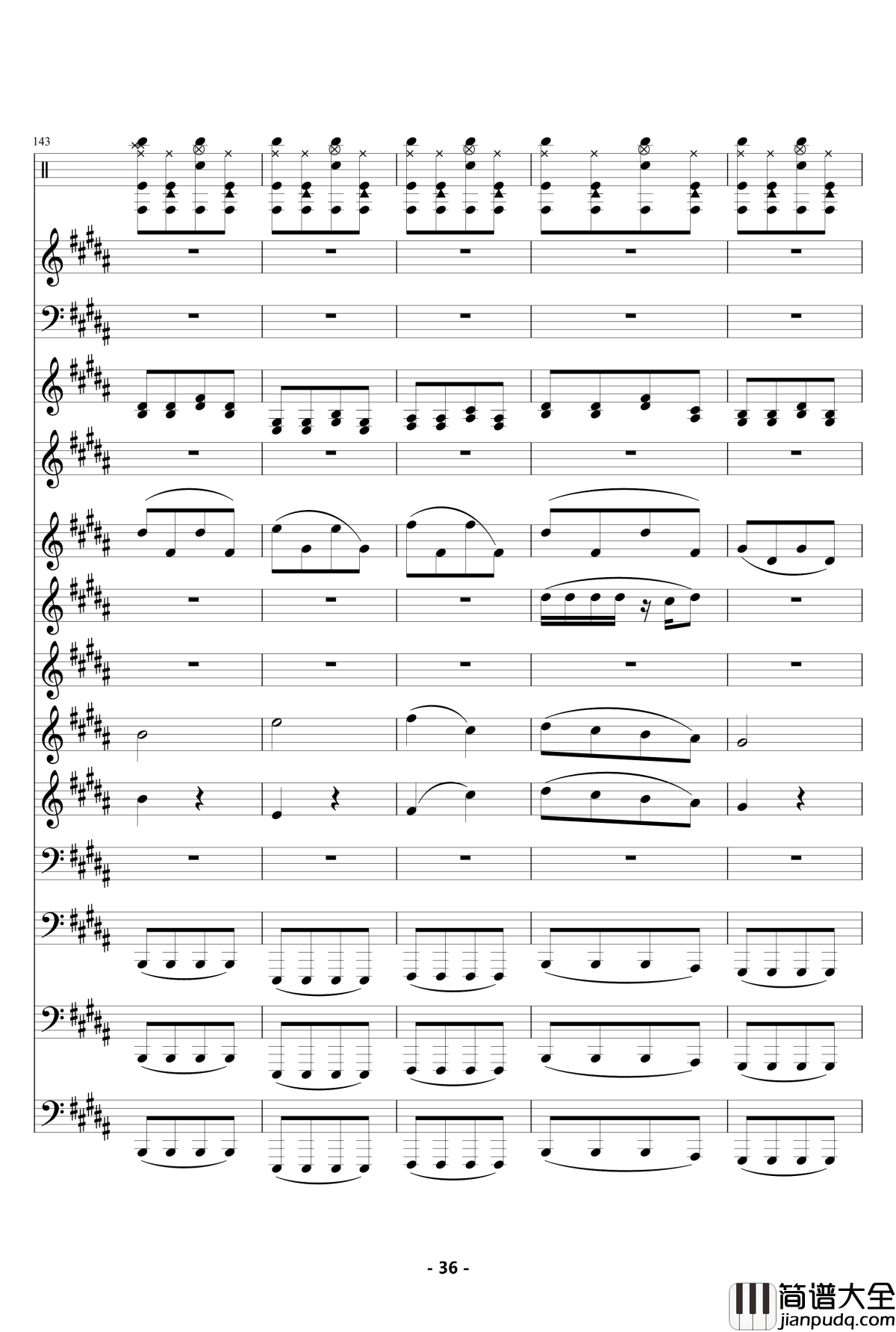 魔法城堡_钢琴谱_伴奏_TFboys