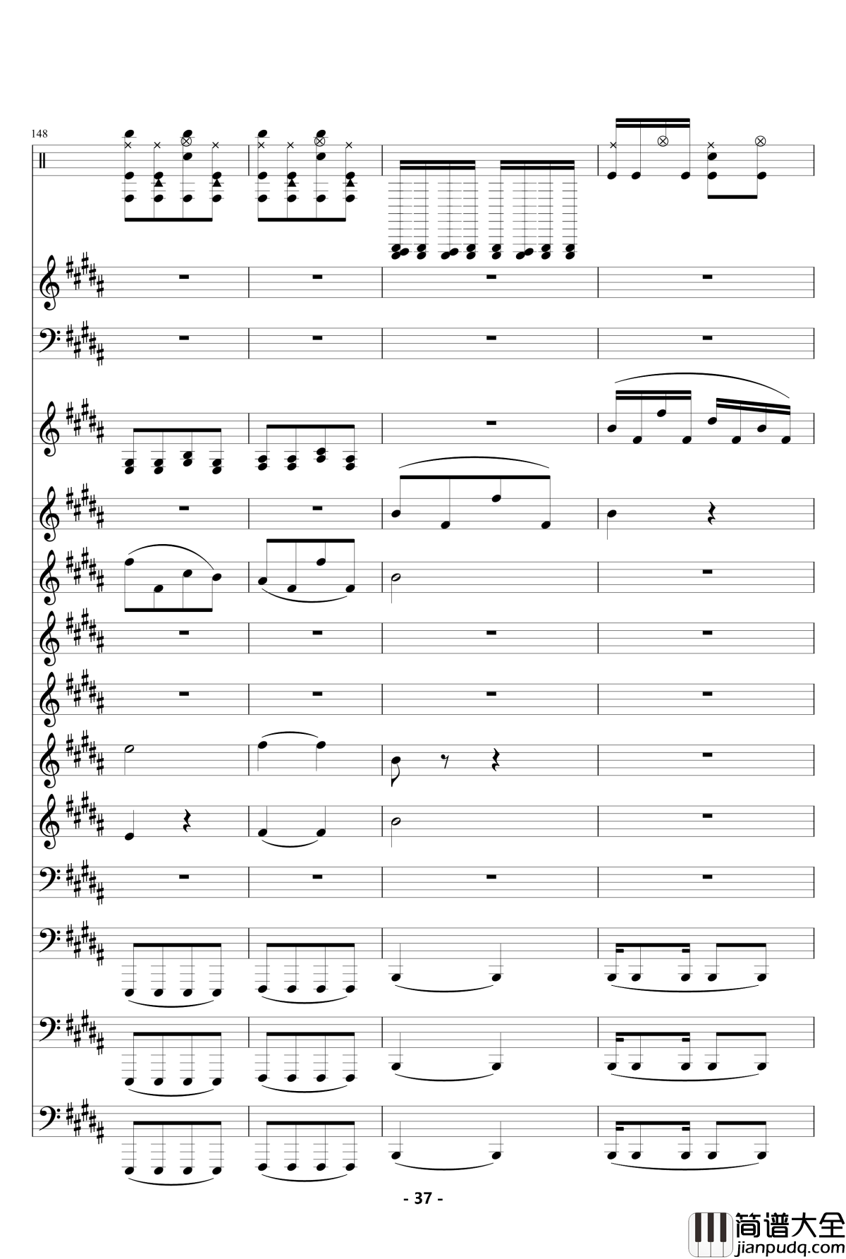 魔法城堡_钢琴谱_伴奏_TFboys