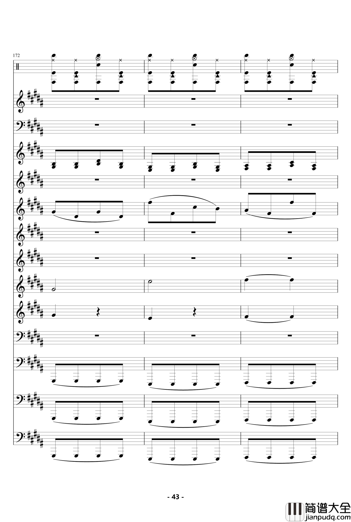 魔法城堡_钢琴谱_伴奏_TFboys