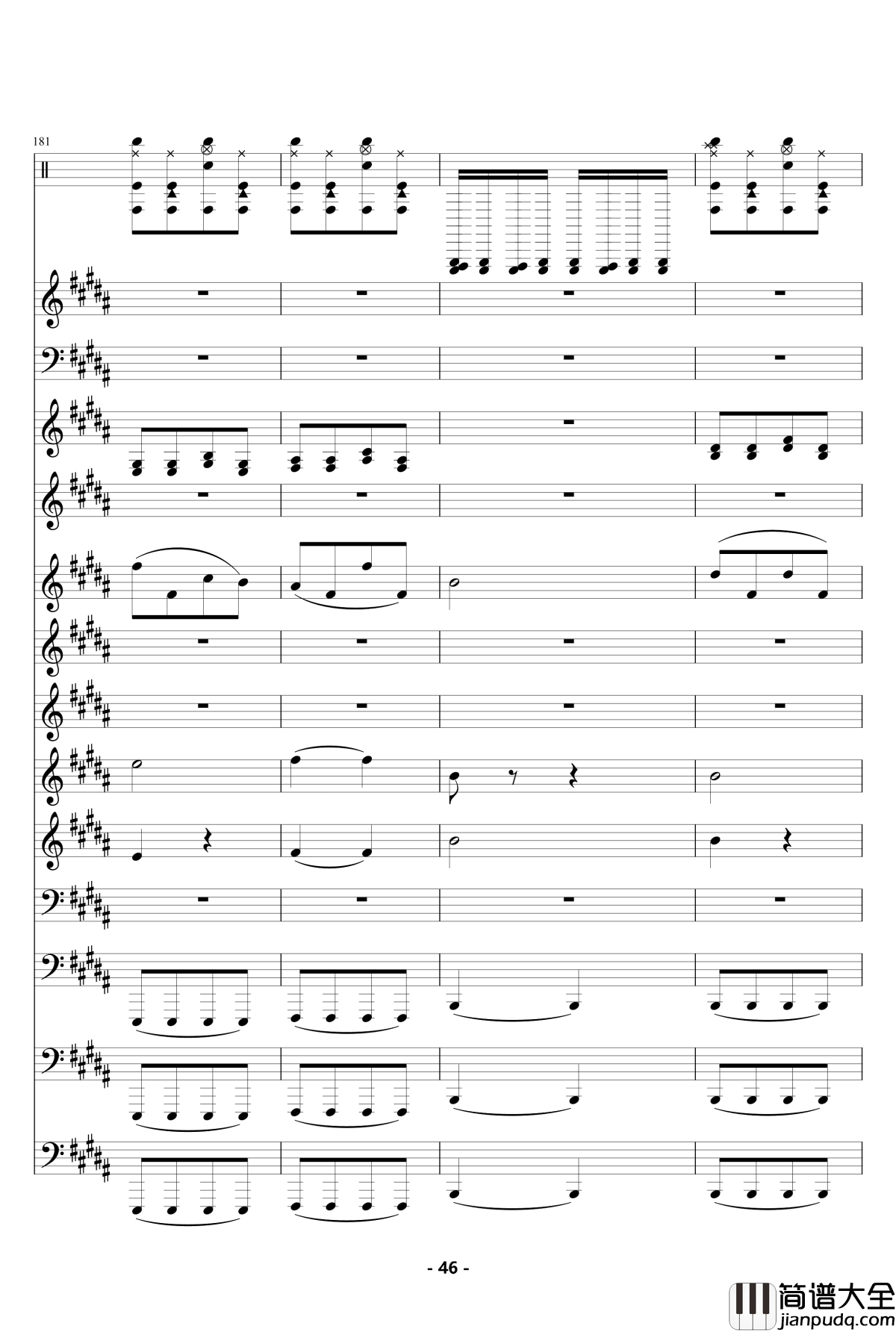 魔法城堡_钢琴谱_伴奏_TFboys