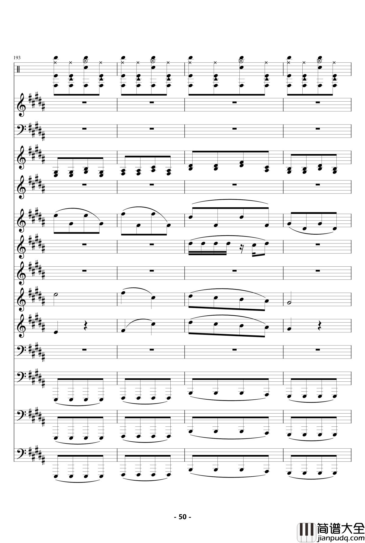 魔法城堡_钢琴谱_伴奏_TFboys