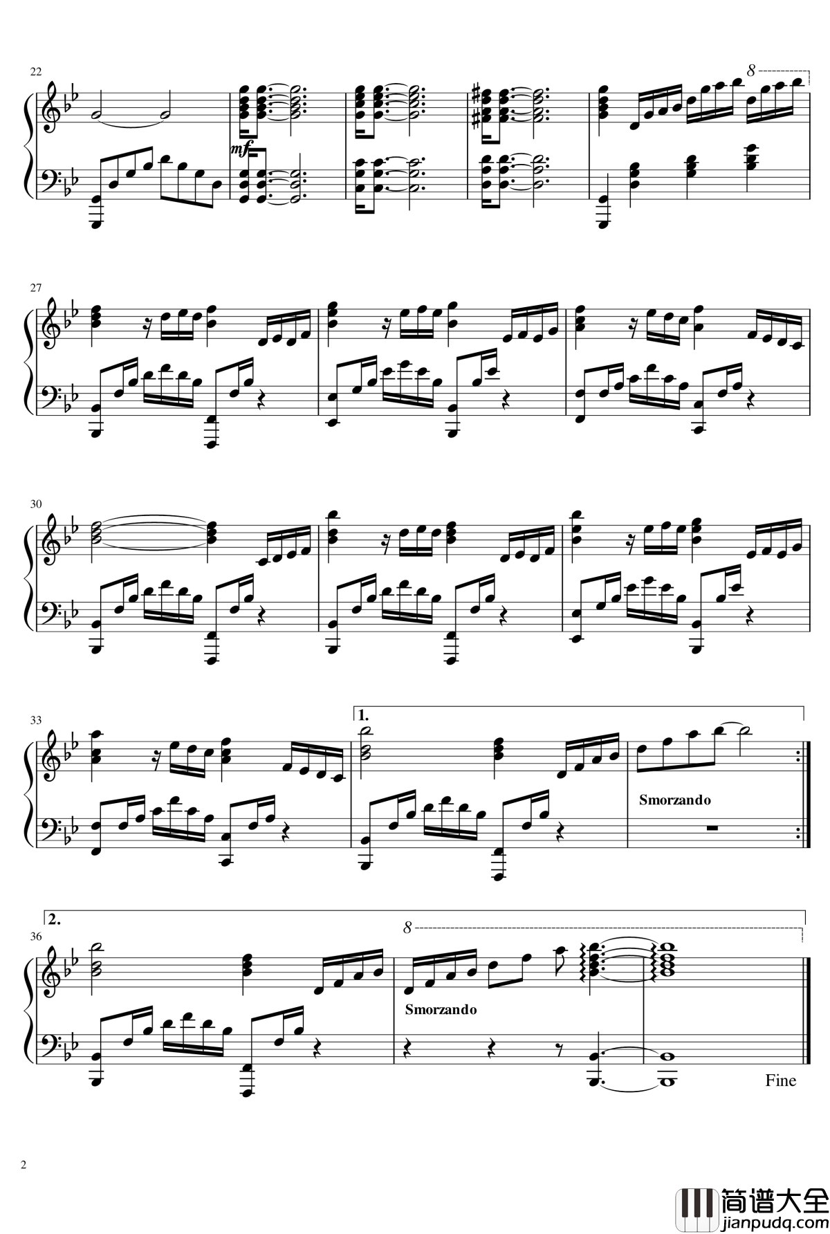 海边的夜空钢琴谱_吕恒