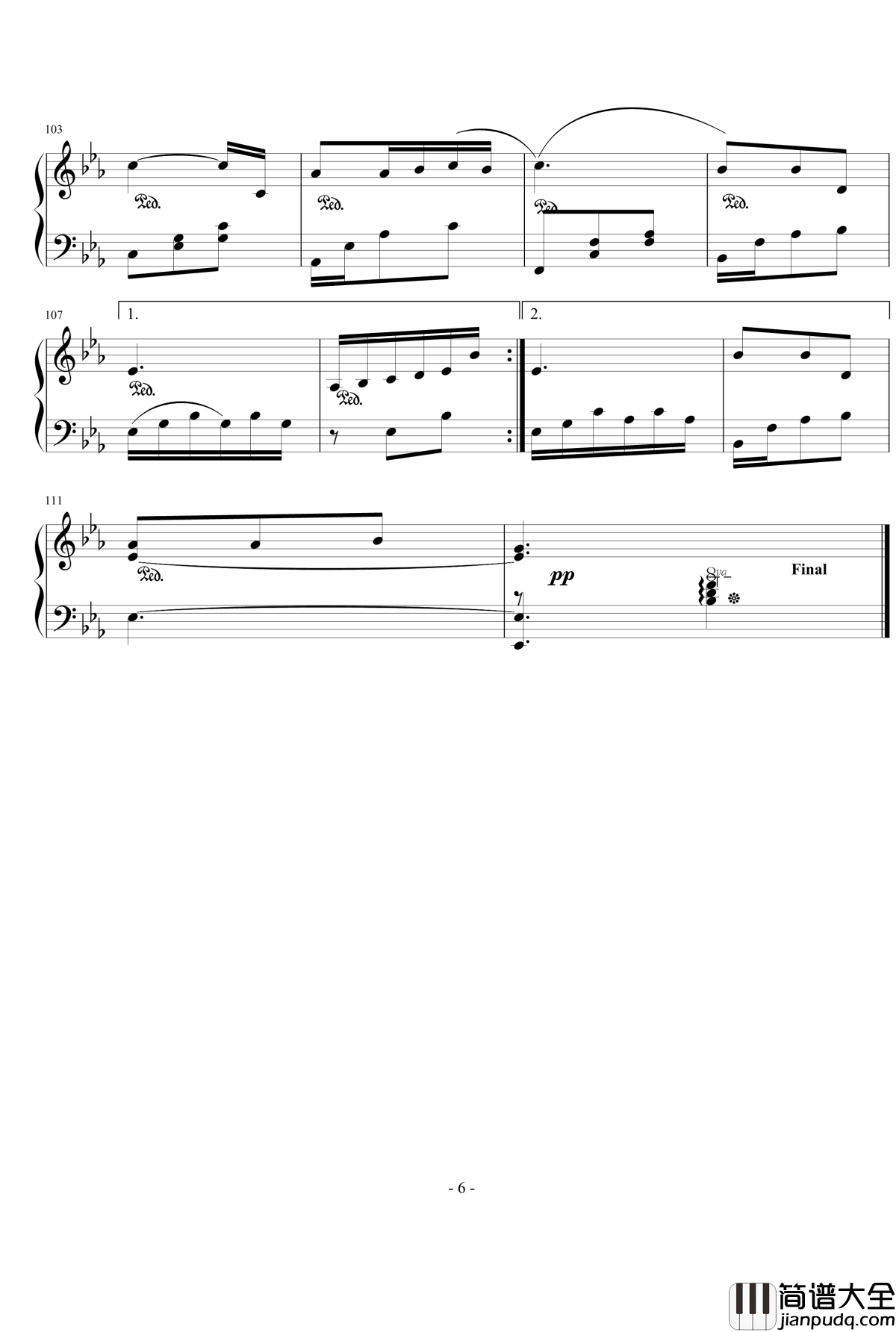 栀子花开钢琴谱－何炅