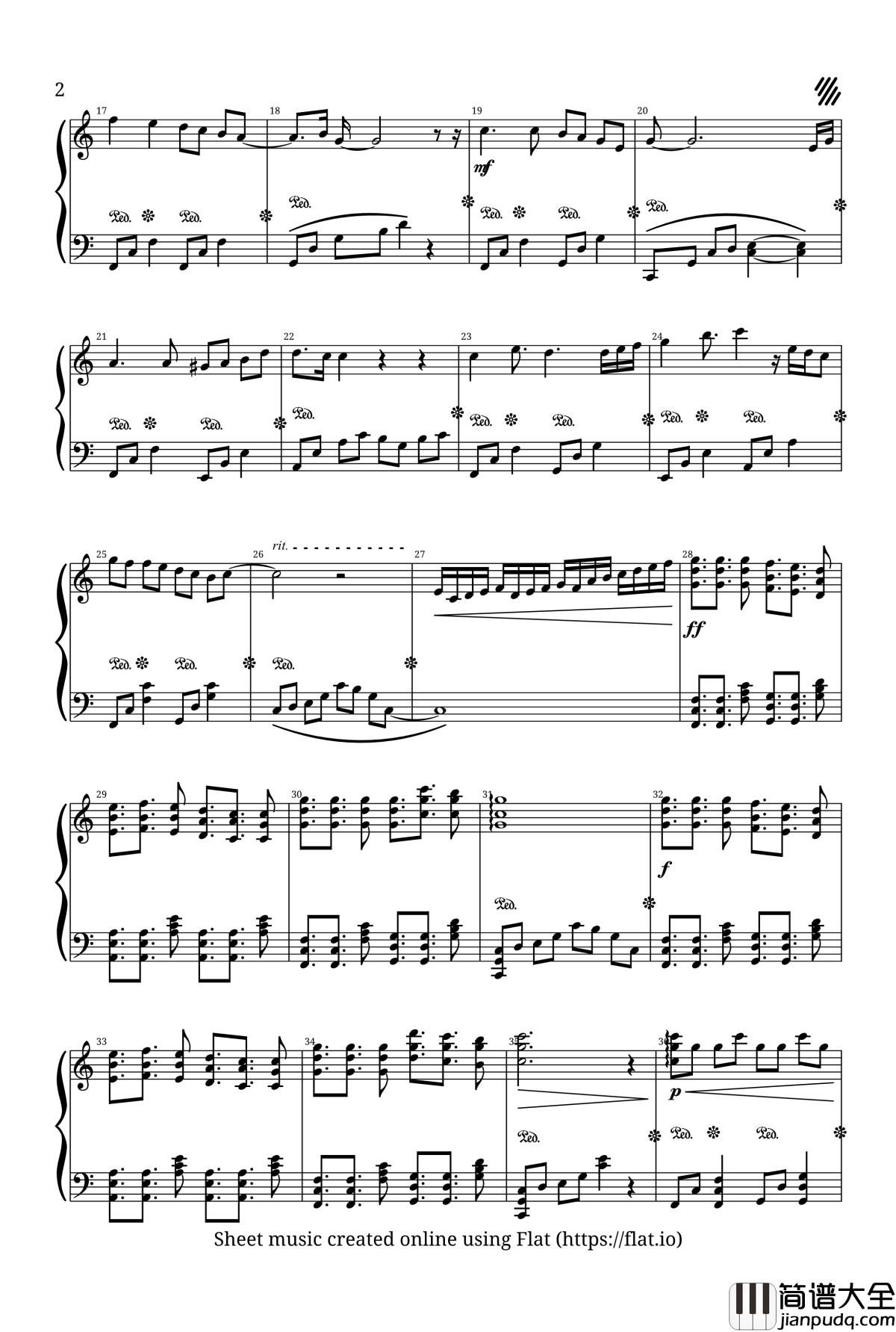 解语钢琴谱_小熏草