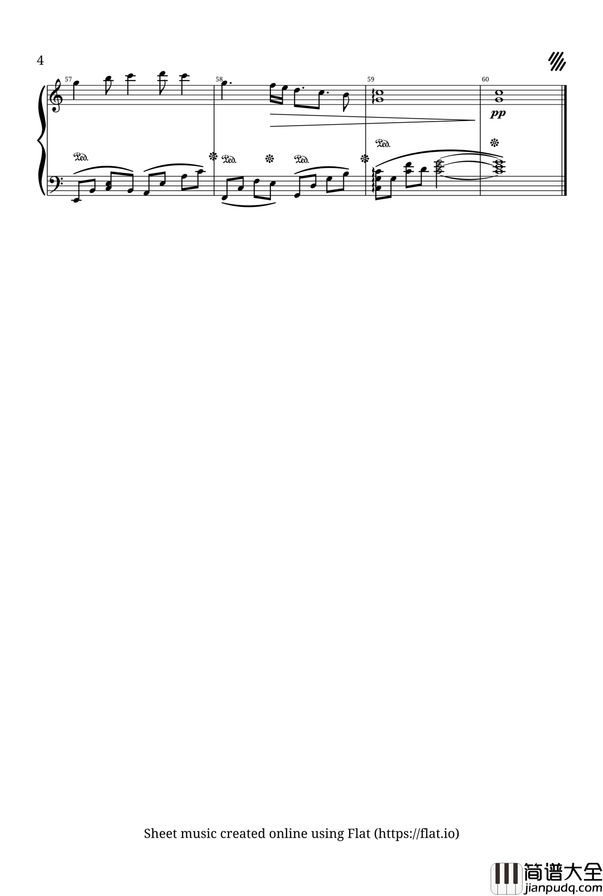 解语钢琴谱_小熏草