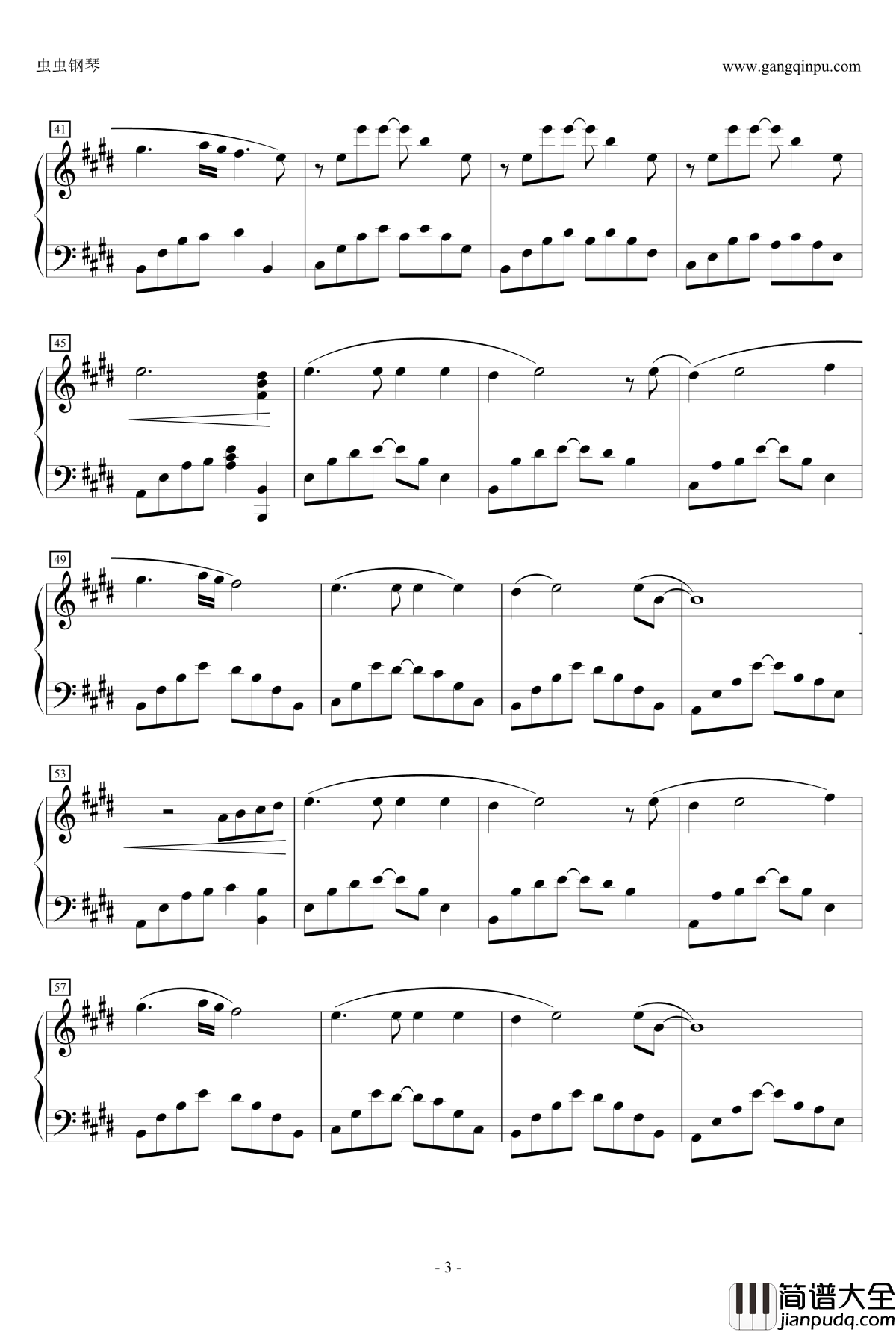 我心永恒钢琴谱_席琳·狄翁