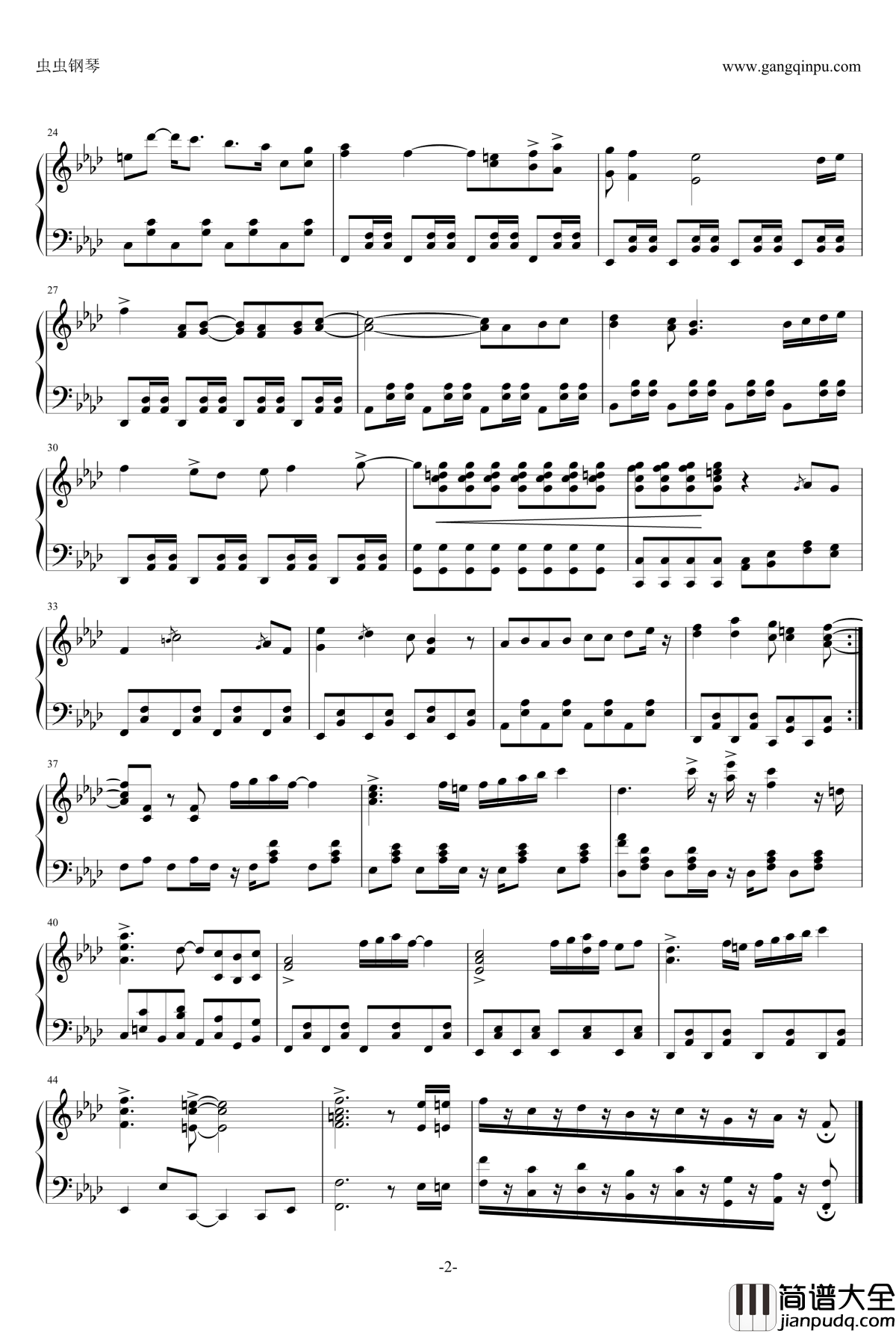 名侦探柯南主题歌钢琴谱_名侦探柯南