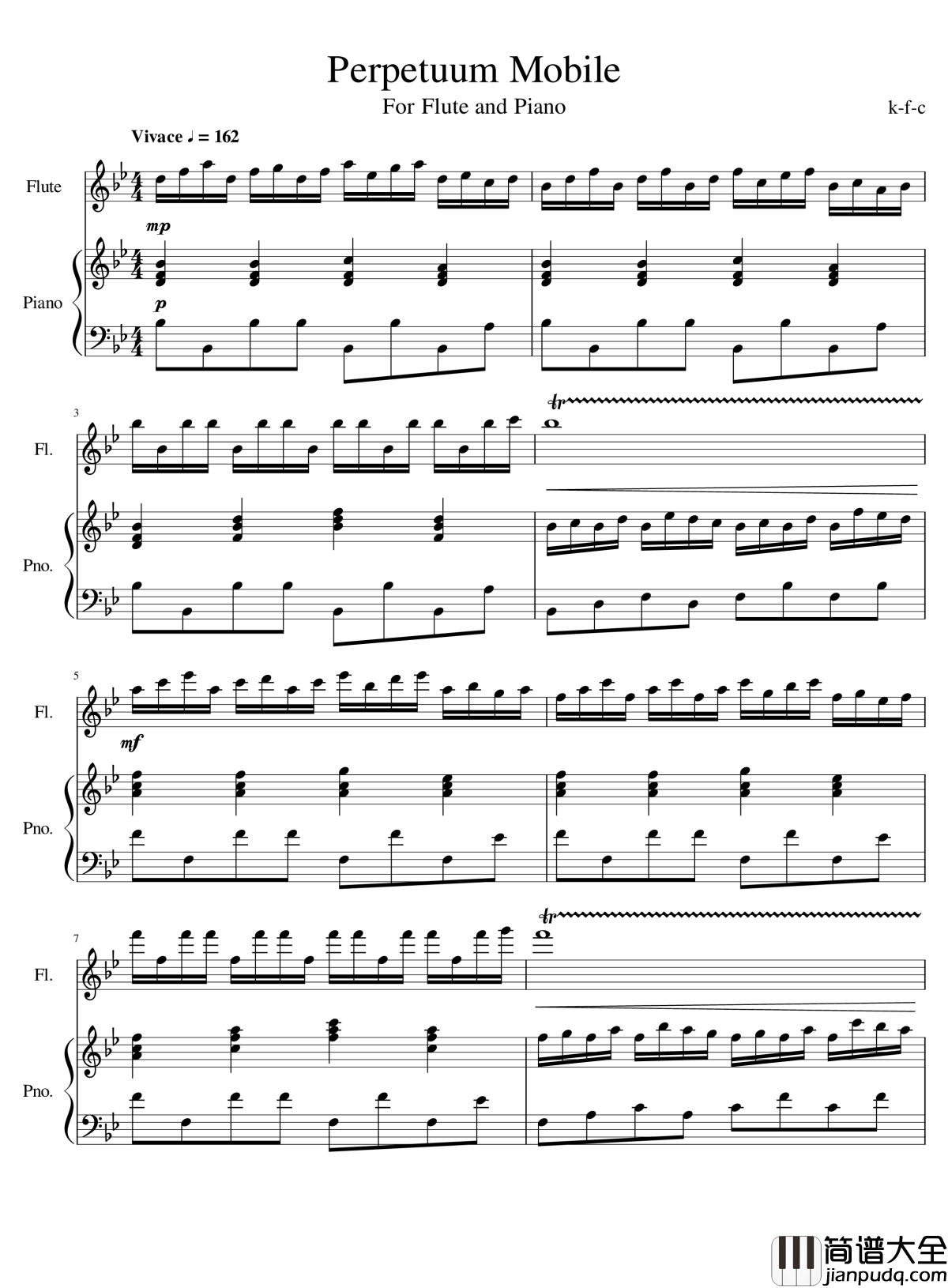 无穷动钢琴谱_Perpetuum_Mobile_k_f_c