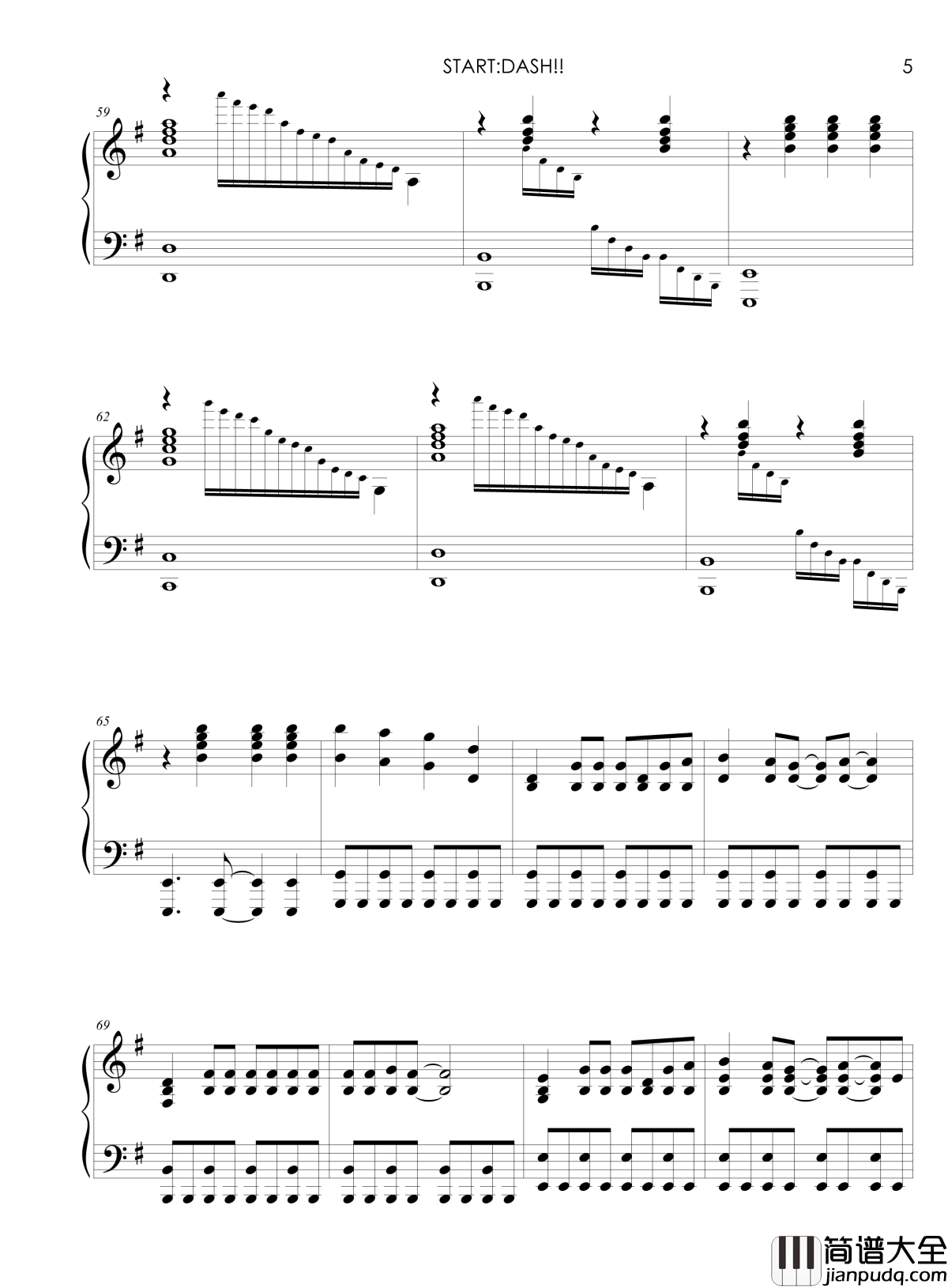 Start_Dash钢琴谱_第三话插曲_LoveLive