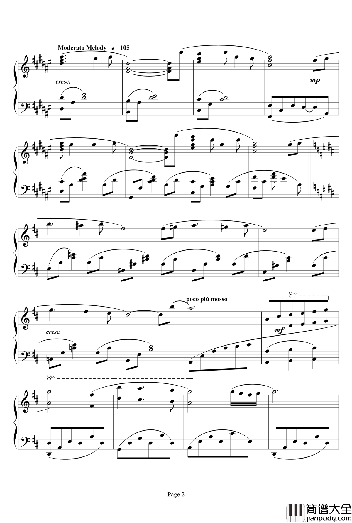 思绪之舞钢琴谱_lujianxiang555