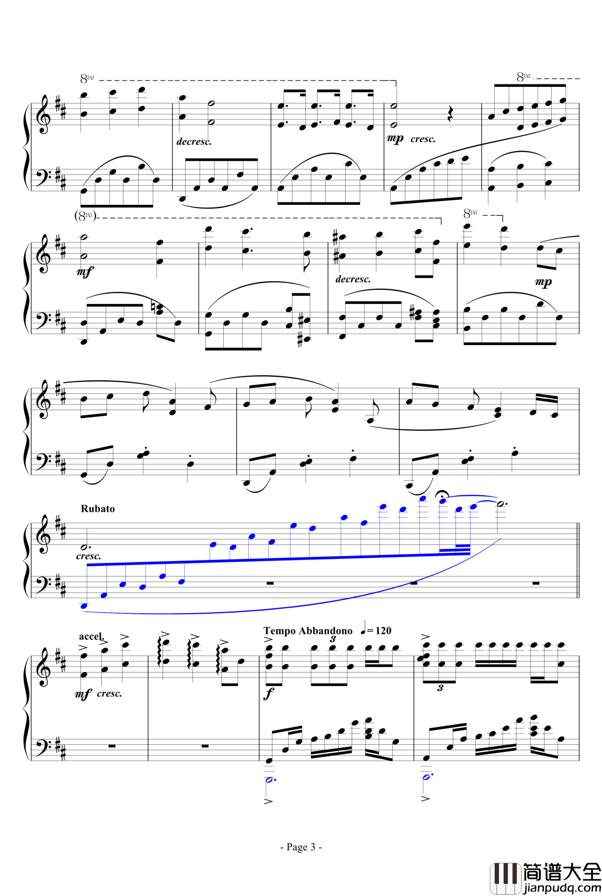 思绪之舞钢琴谱_lujianxiang555