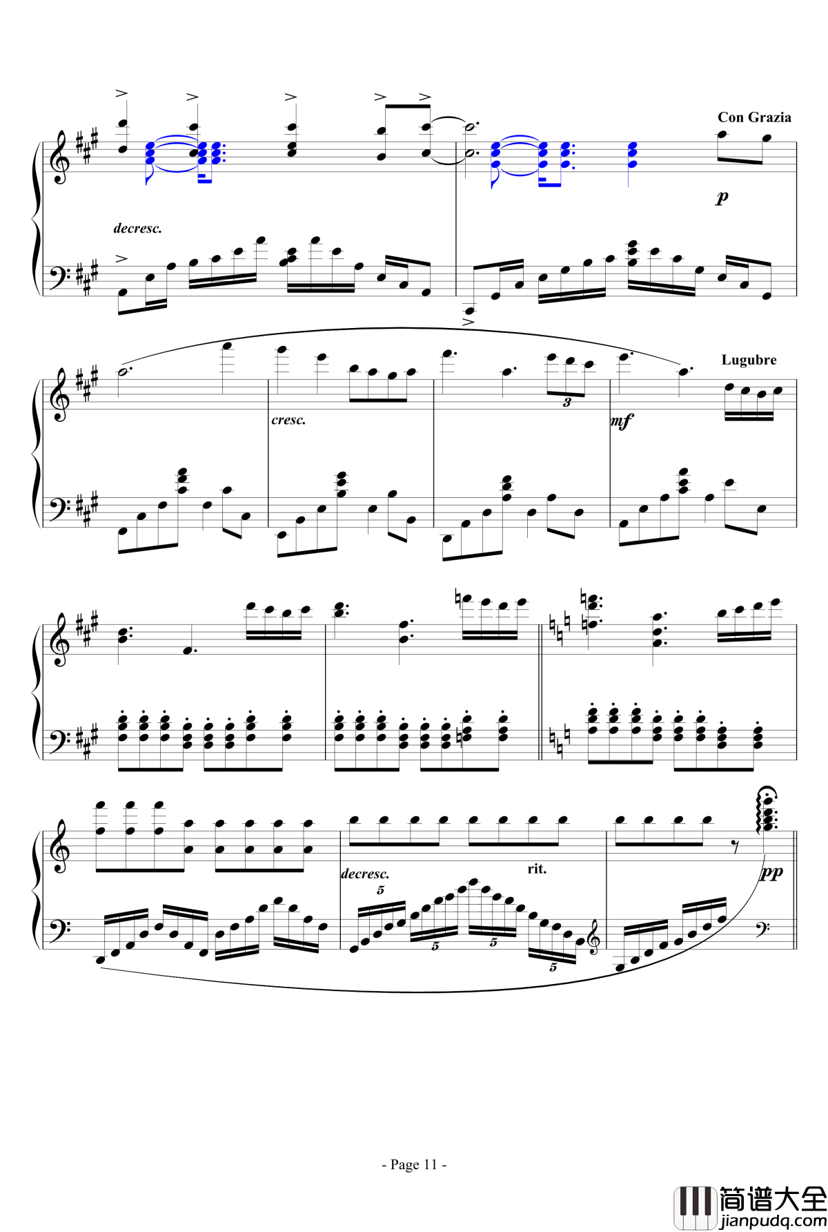 思绪之舞钢琴谱_lujianxiang555