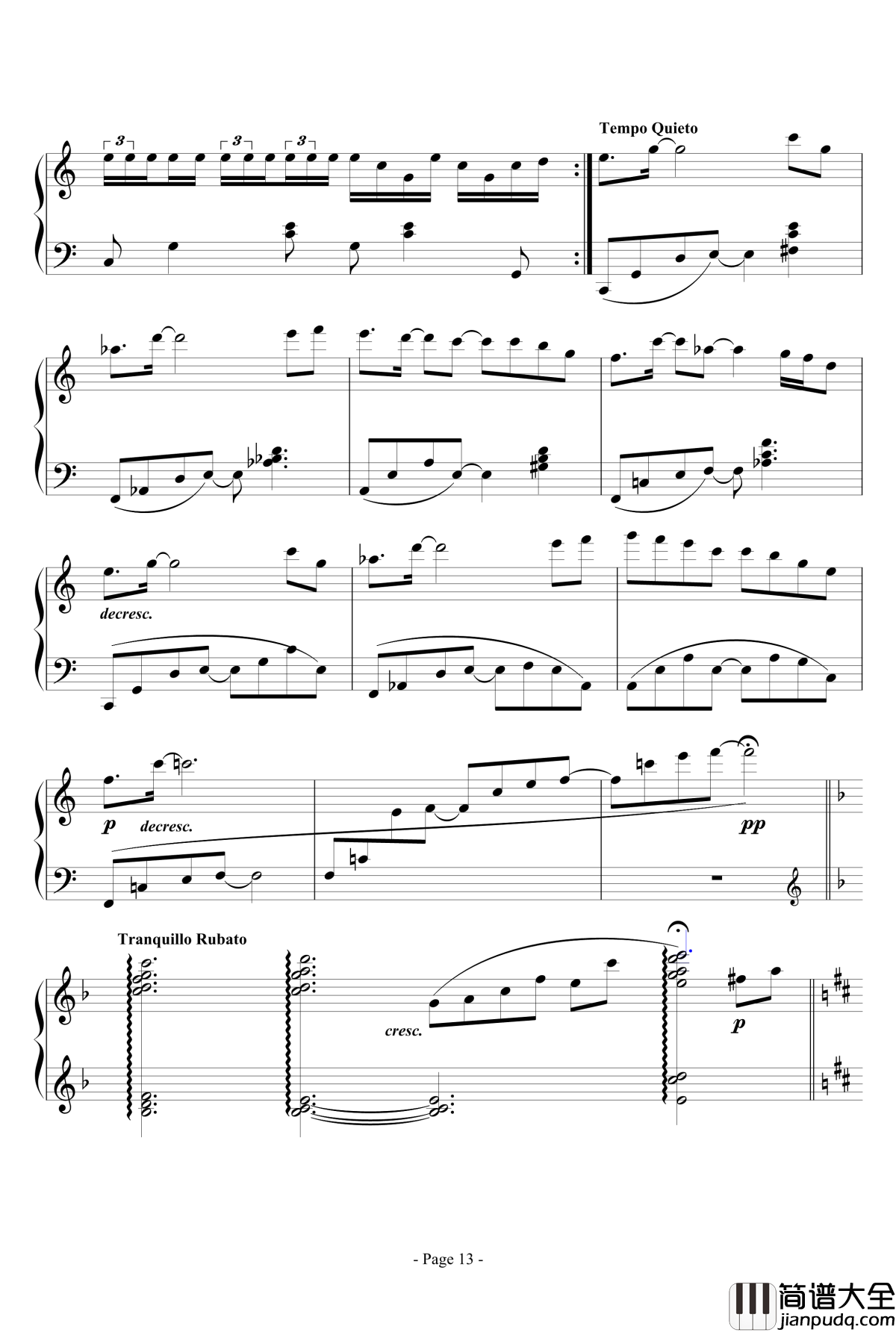 思绪之舞钢琴谱_lujianxiang555