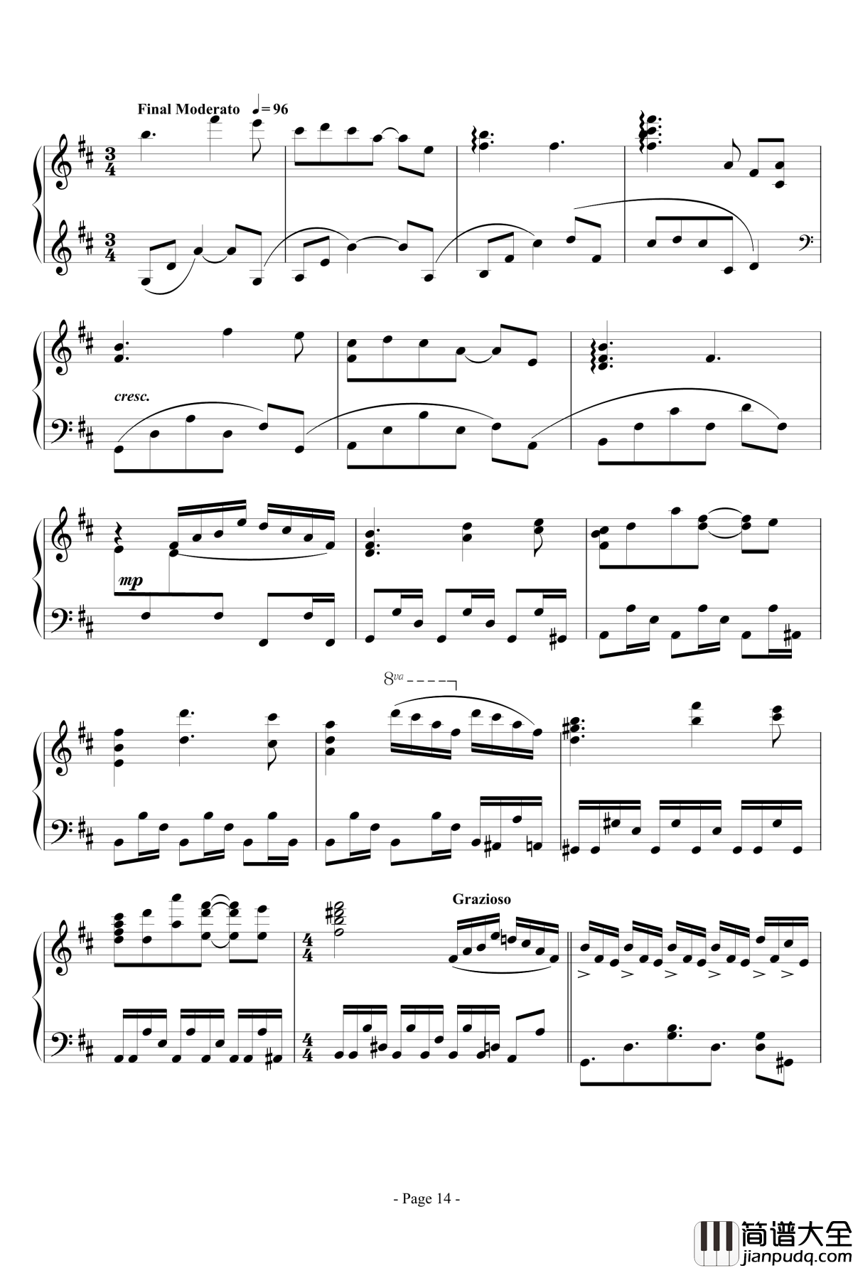 思绪之舞钢琴谱_lujianxiang555