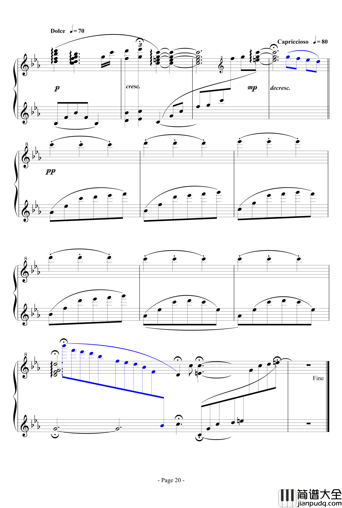 思绪之舞钢琴谱_lujianxiang555