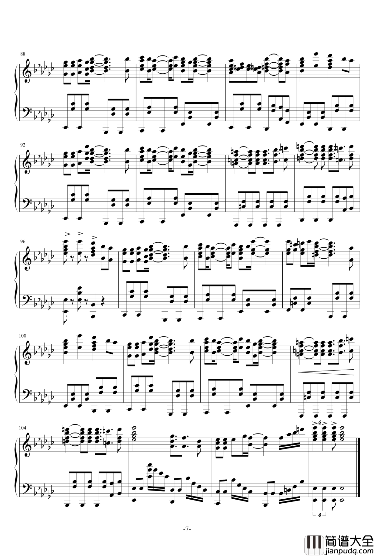 ラピスラズリ钢琴谱_亚斯兰战记ED_蓝井エイル