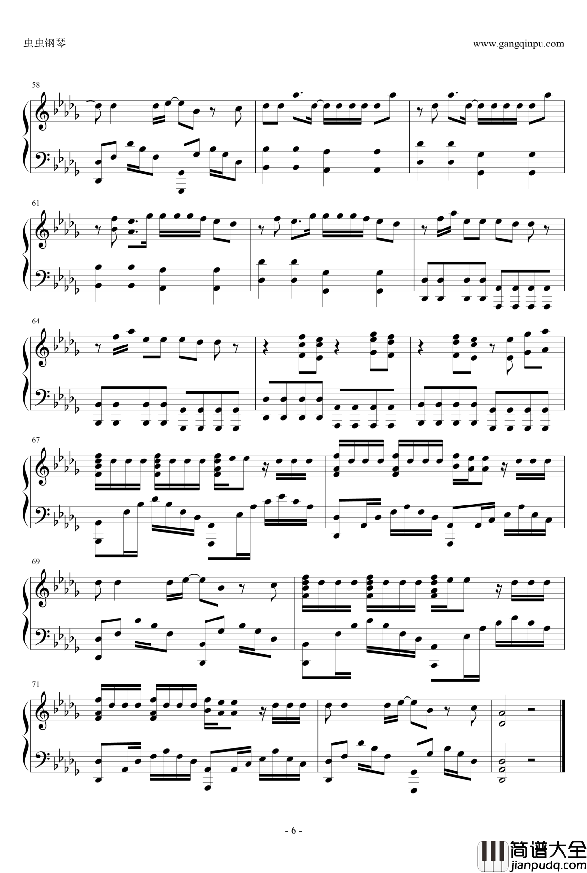 Good_Life钢琴谱_速度与激情8插曲