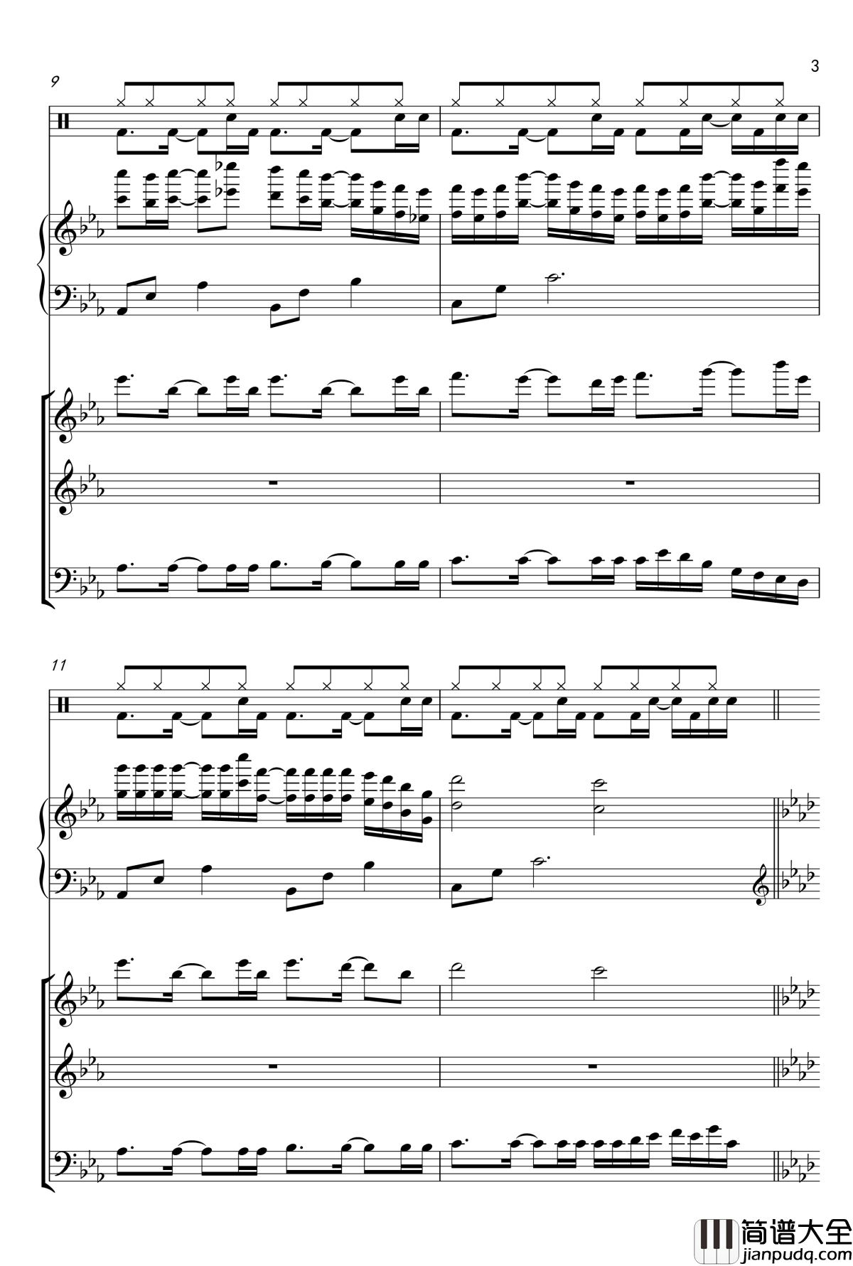 小游戏钢琴谱_jjlujiahui