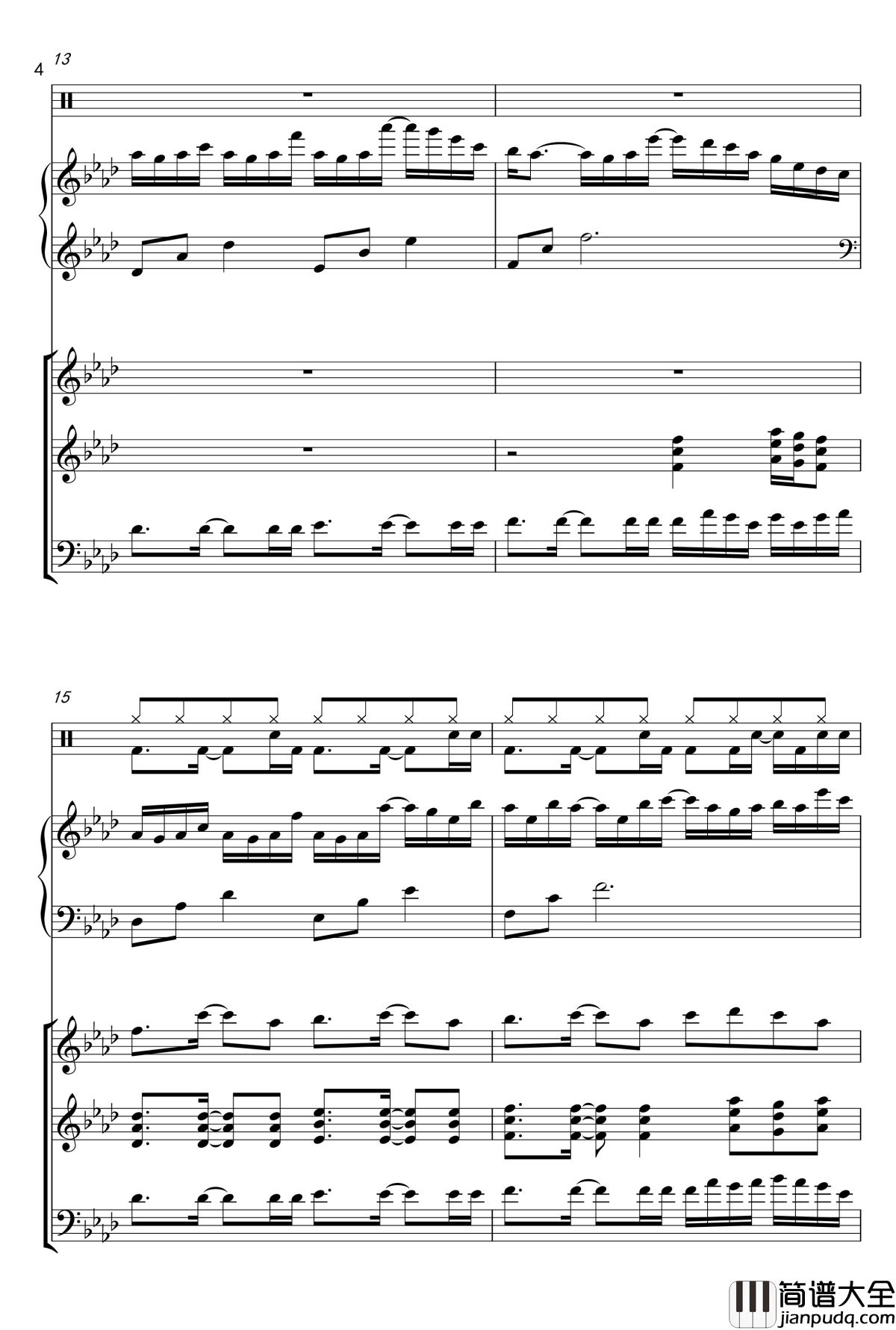 小游戏钢琴谱_jjlujiahui