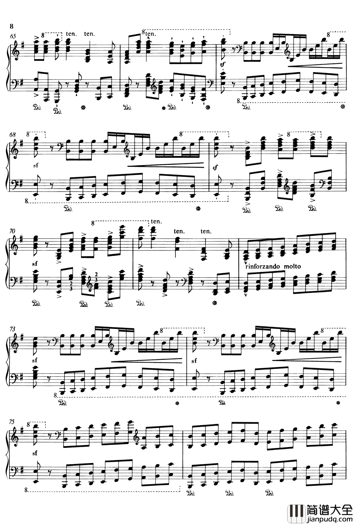 前行国王旗帜_S.185钢琴谱_李斯特