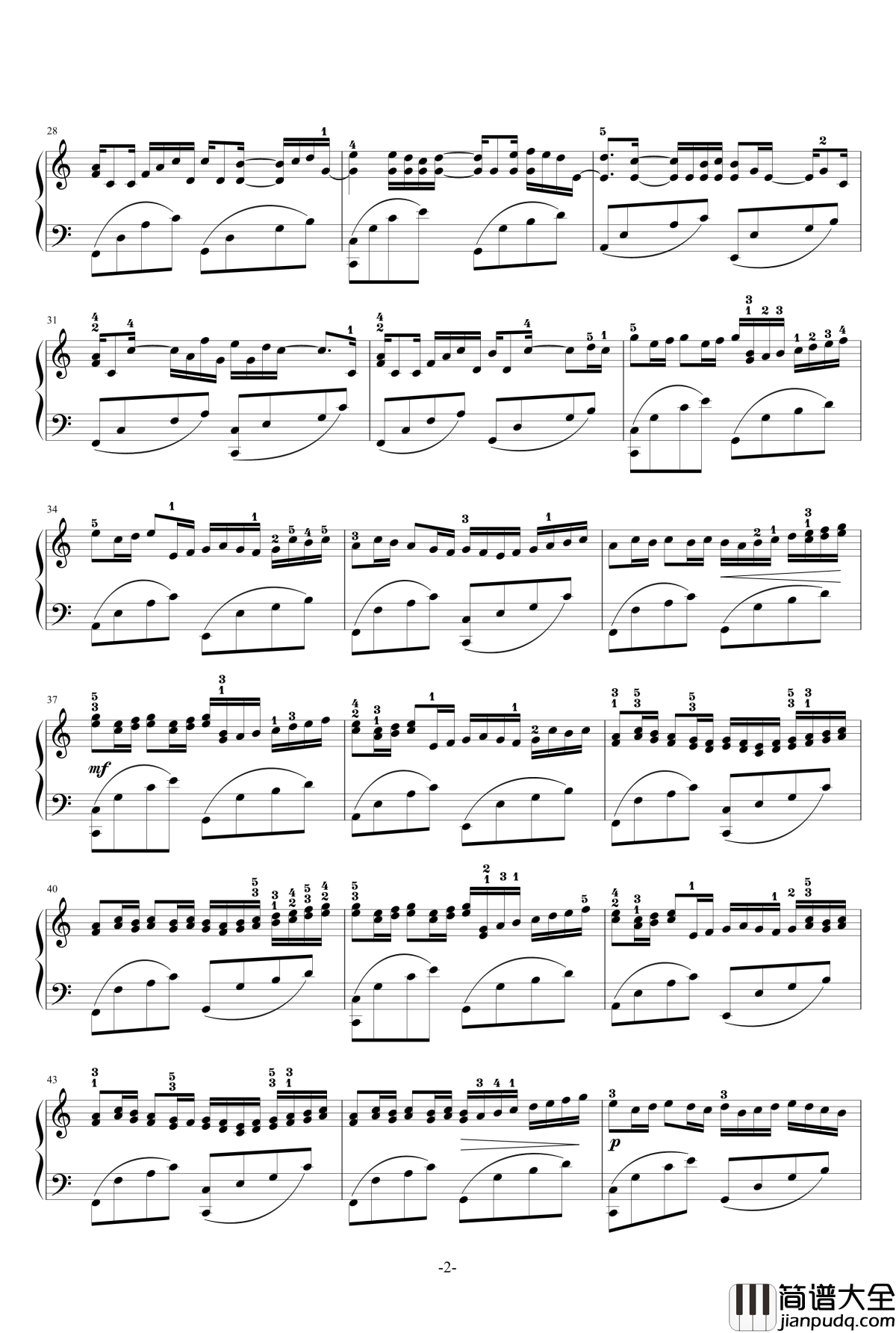 Variations_on_the_Canon_by_Pachelbel钢琴谱_卡农_George_Winston