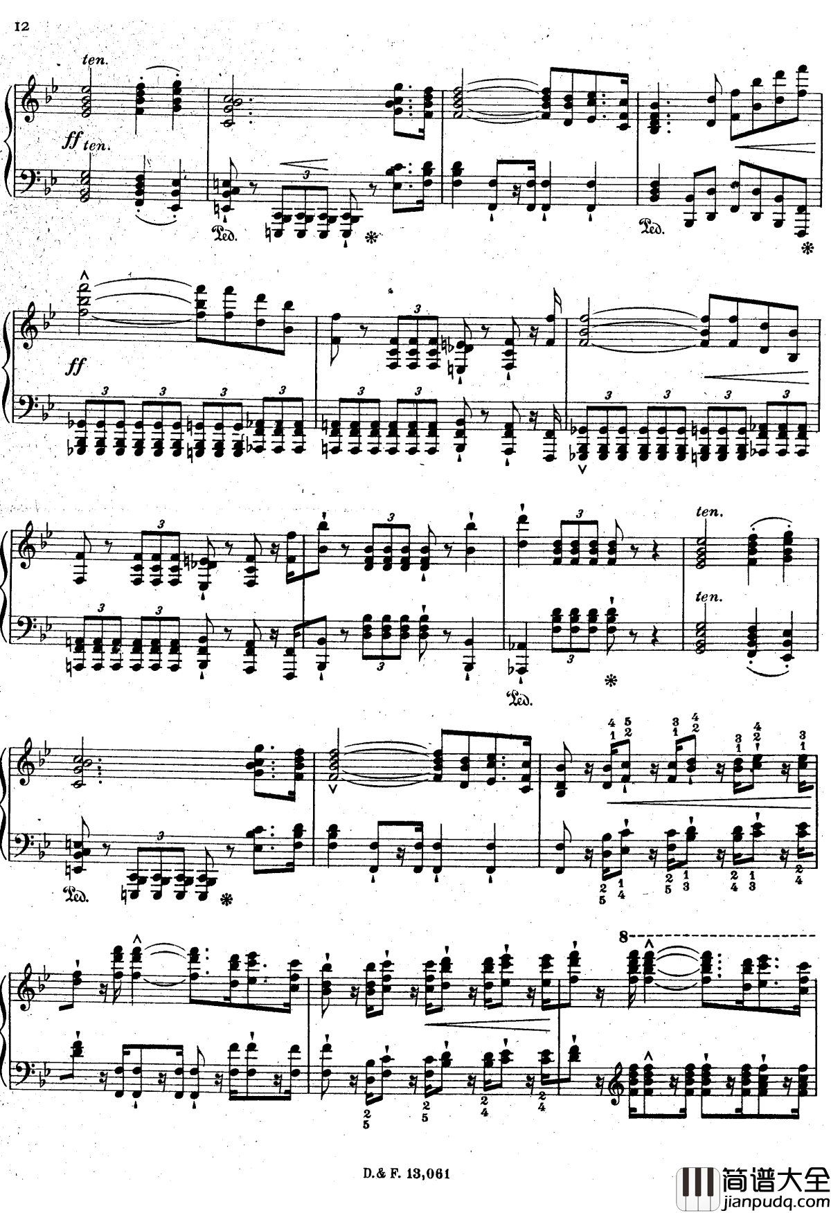 李斯特改编法国国歌马赛曲S.237钢琴谱_李斯特