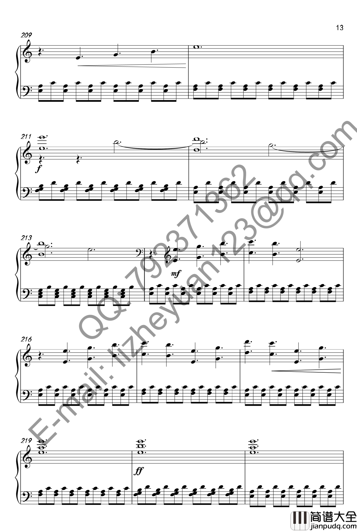 唐顿庄园主题曲钢琴谱_钢琴独奏_唐顿庄园