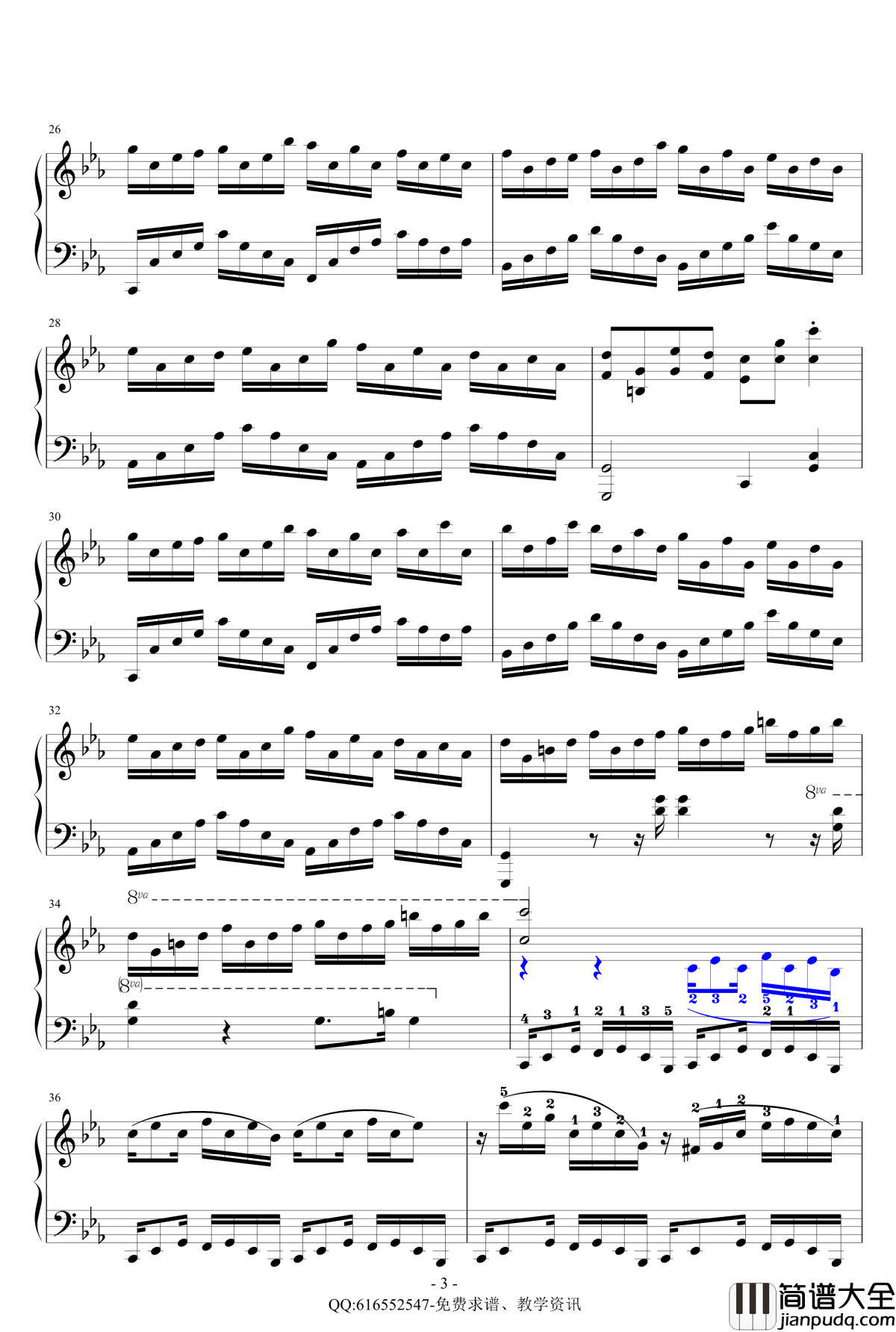 克罗地亚狂想曲钢琴谱_简化版_金龙鱼170427_马克西姆_Maksim·Mrvica