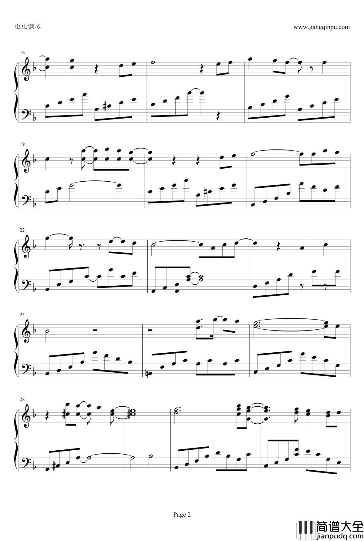 Eternal_Snow钢琴谱_寻找满月Episode_永恒的雪