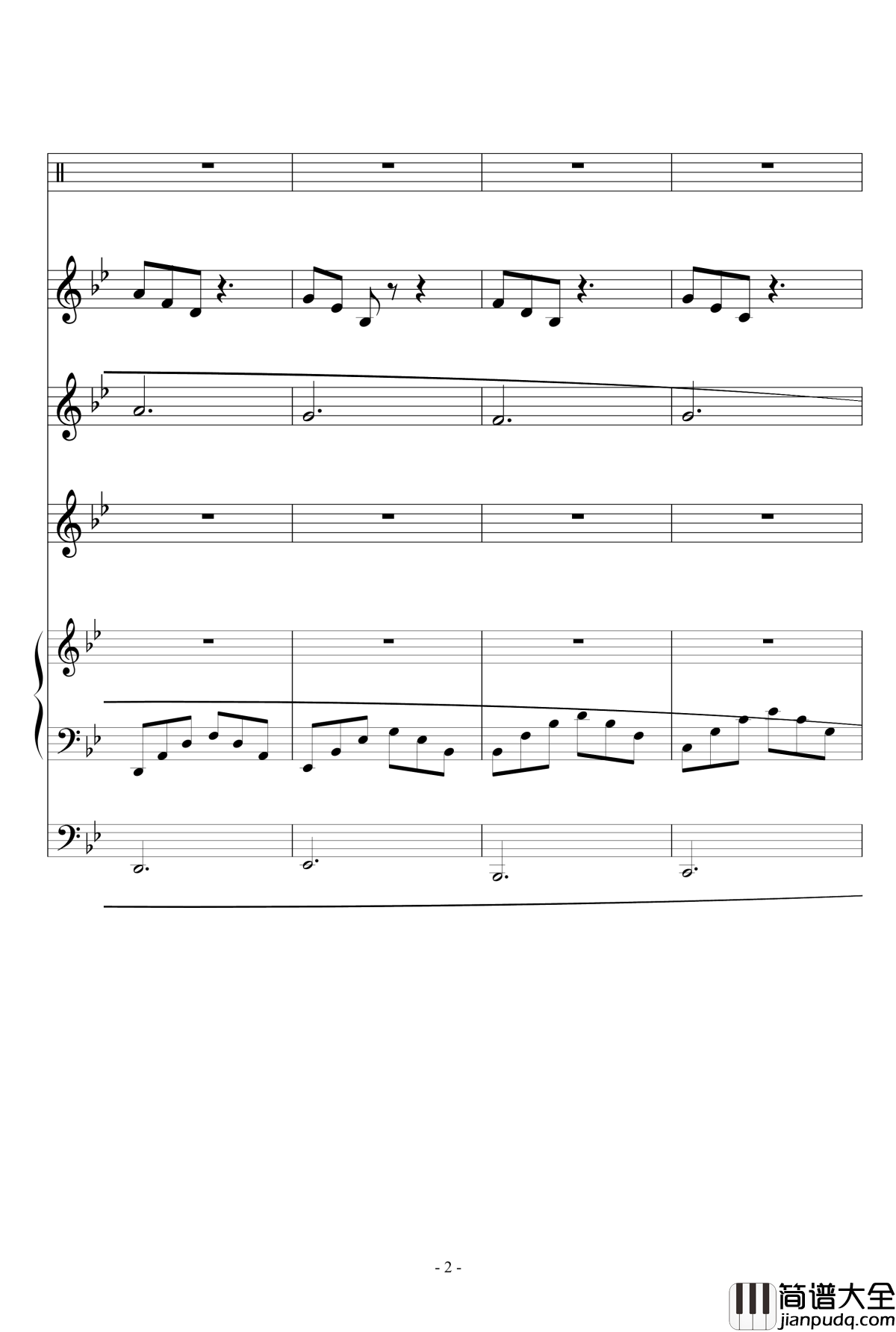 我们的班歌_ydd040506_钢琴谱