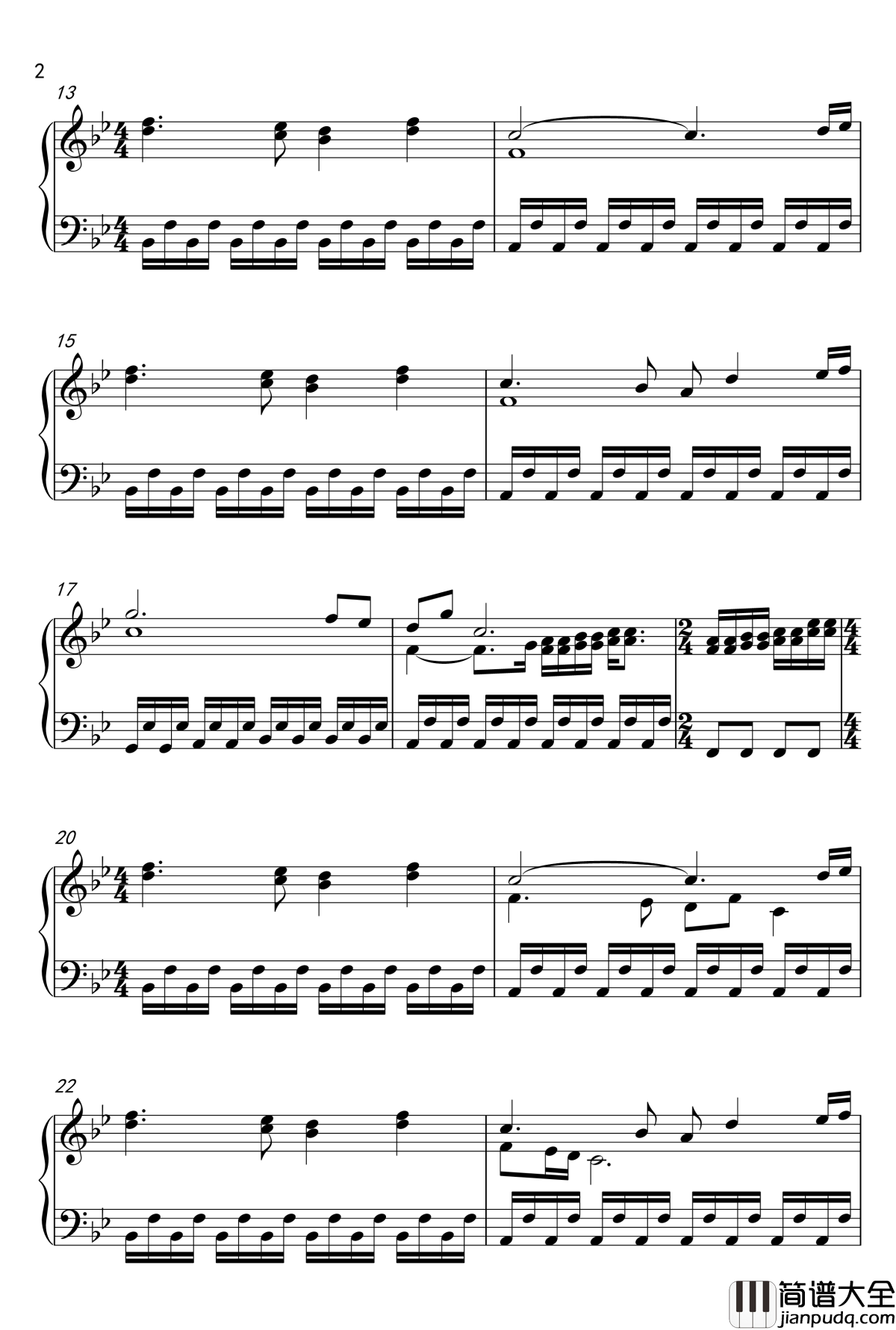 The_Beginning_Of_The_Partnership钢琴谱_好莱坞经典电影插曲_Stephen_Warbeek