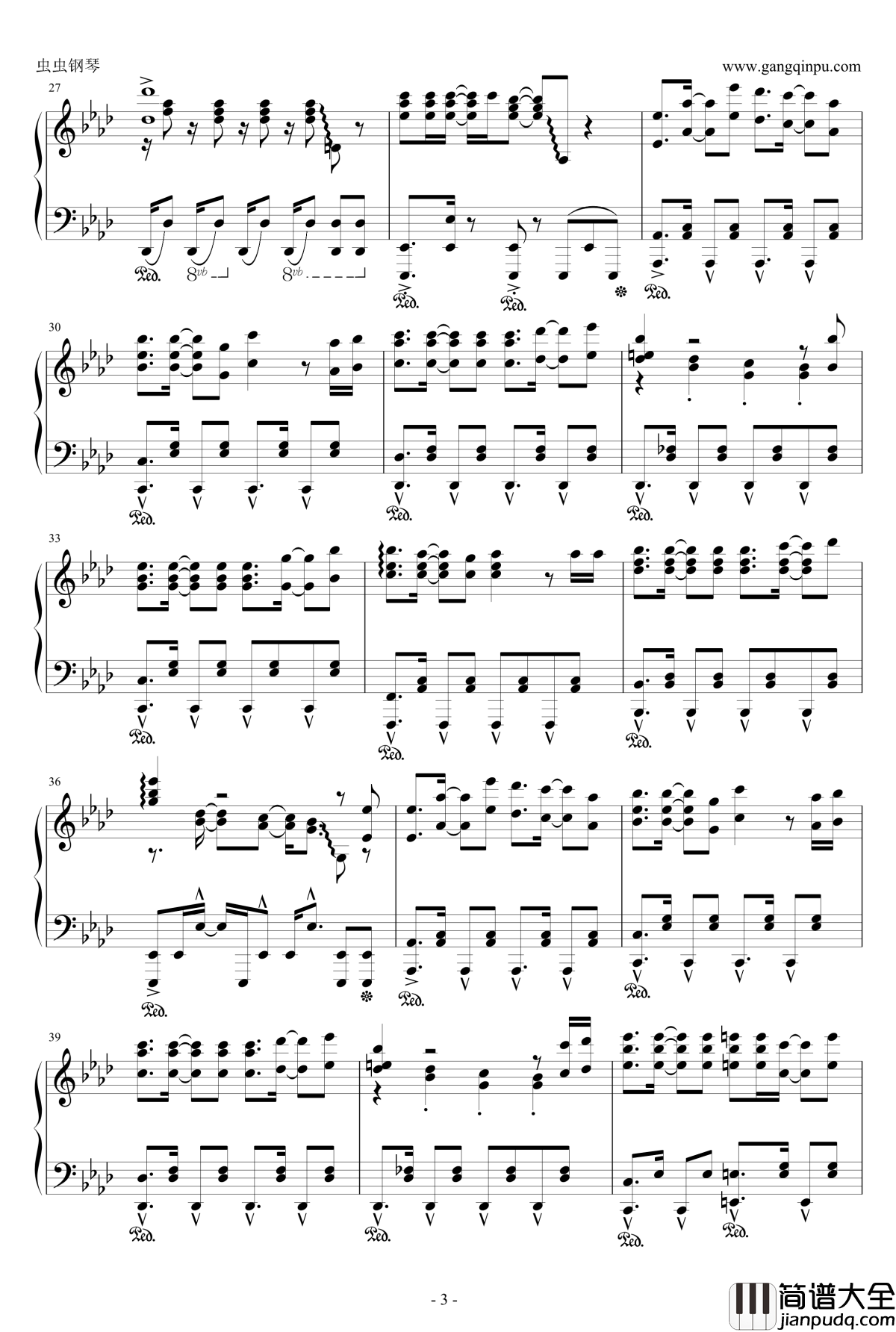 青空的狂想曲钢琴谱_小梁家的刘女♂仆OP_触手猴