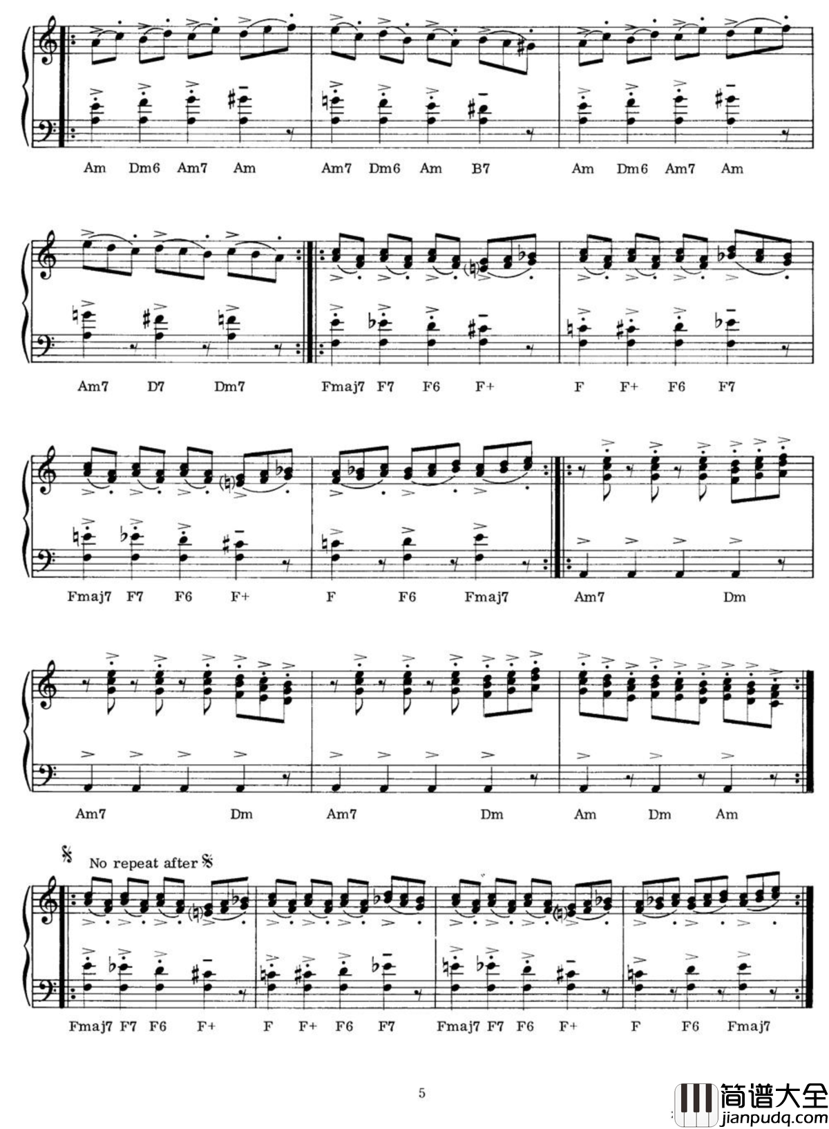 蓝色回旋曲钢琴谱_Blue_Rondo_Ala_Turque_克莱德曼