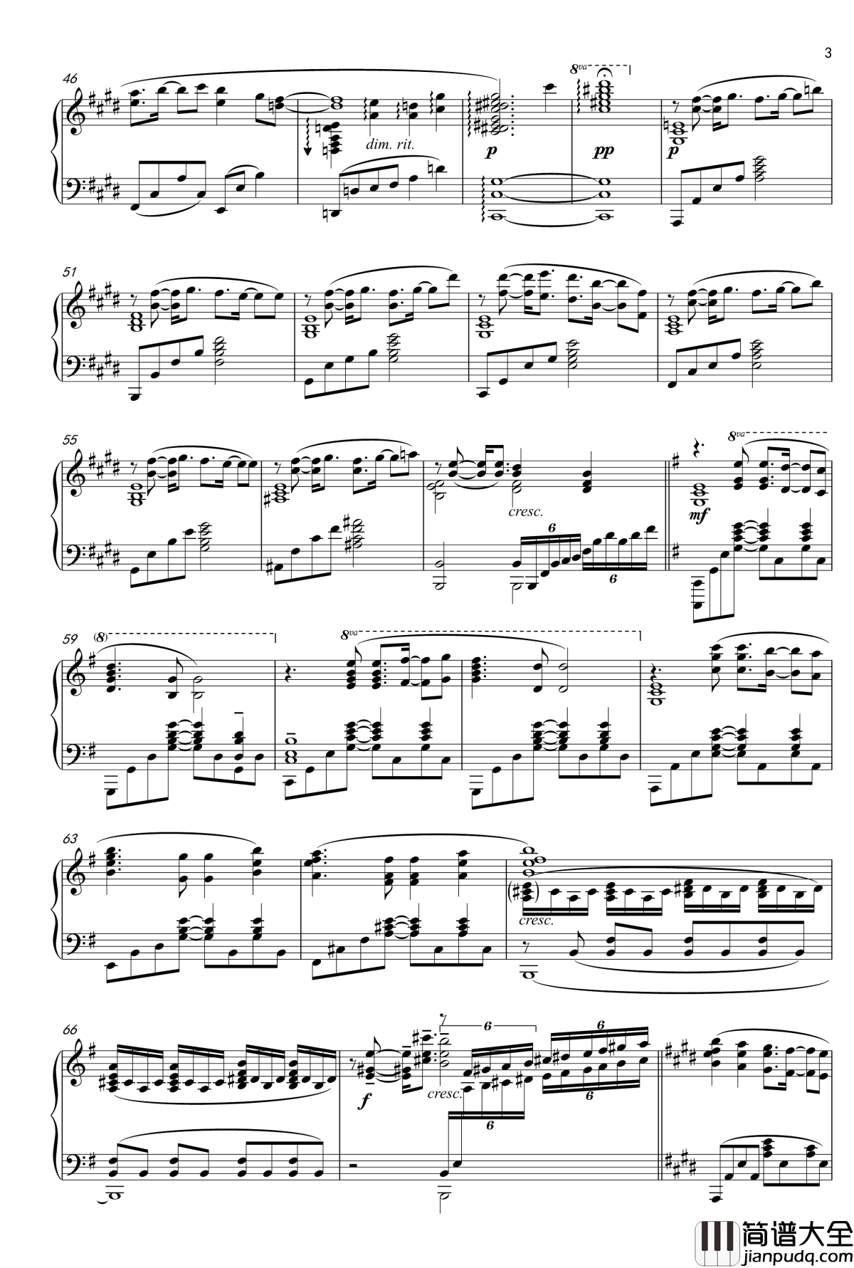 天体的秩序钢琴谱_第十一话ED_天体のメソッド_Quote_from_Stardust_Interlude