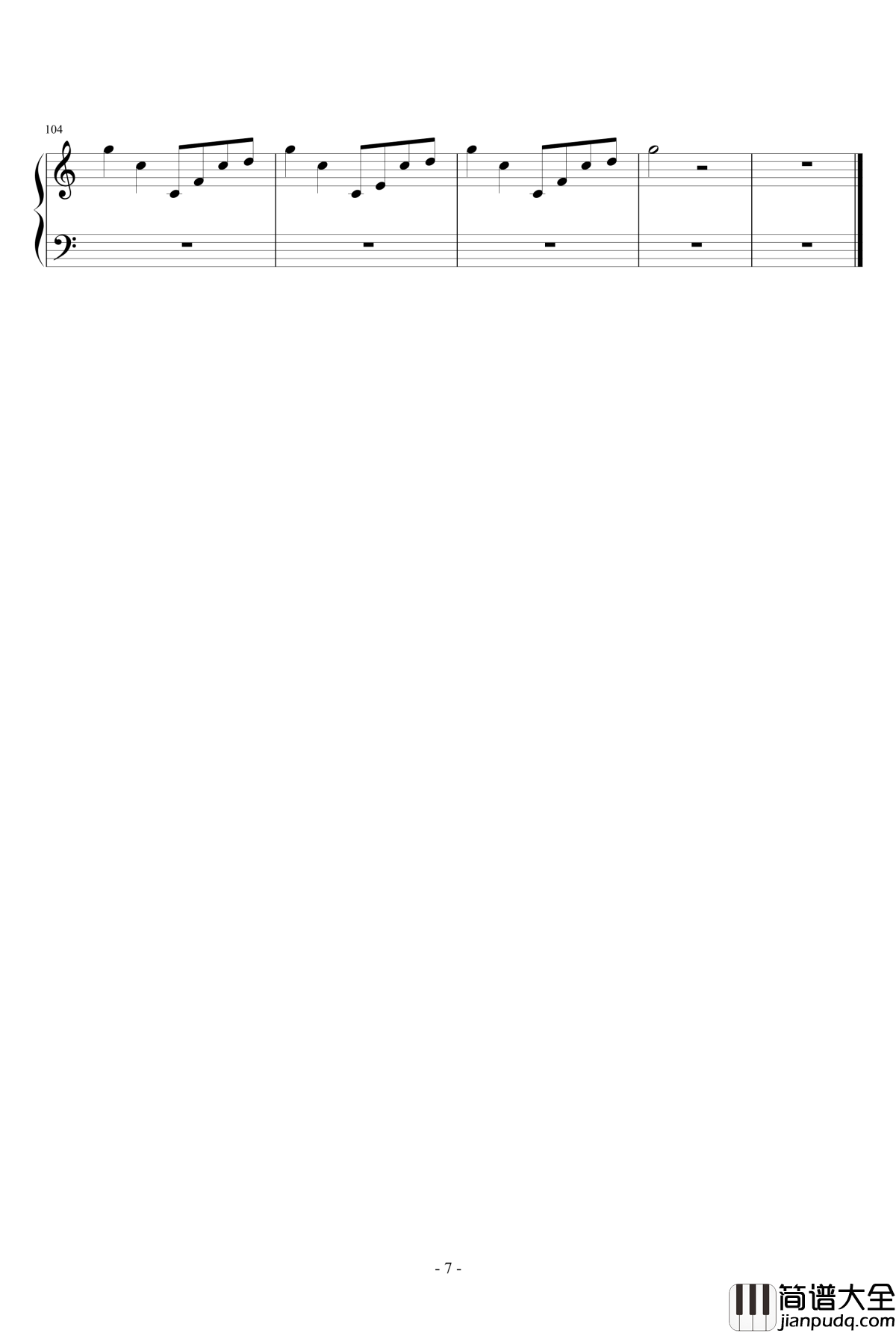 她说钢琴谱_林俊杰