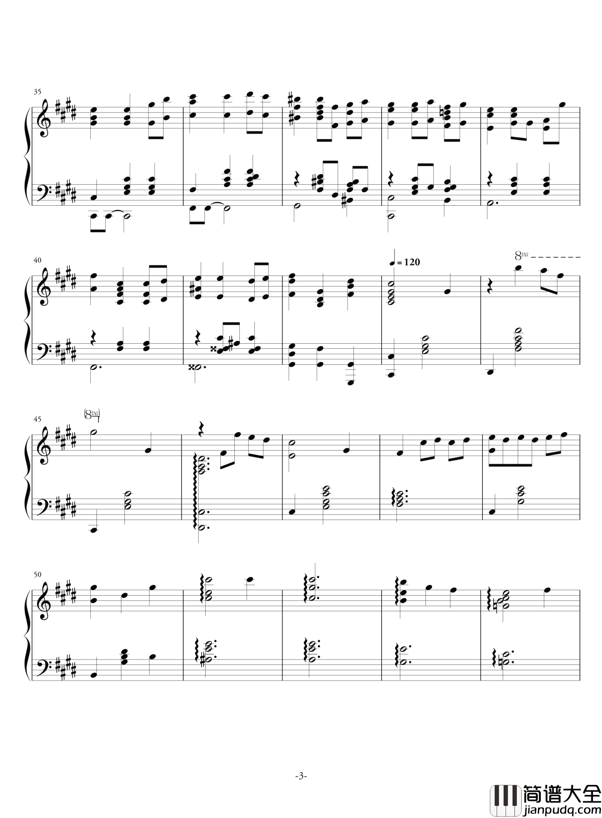 空心人偶的囚笼白蔷薇组曲⒊钢琴谱_正_aqtq314