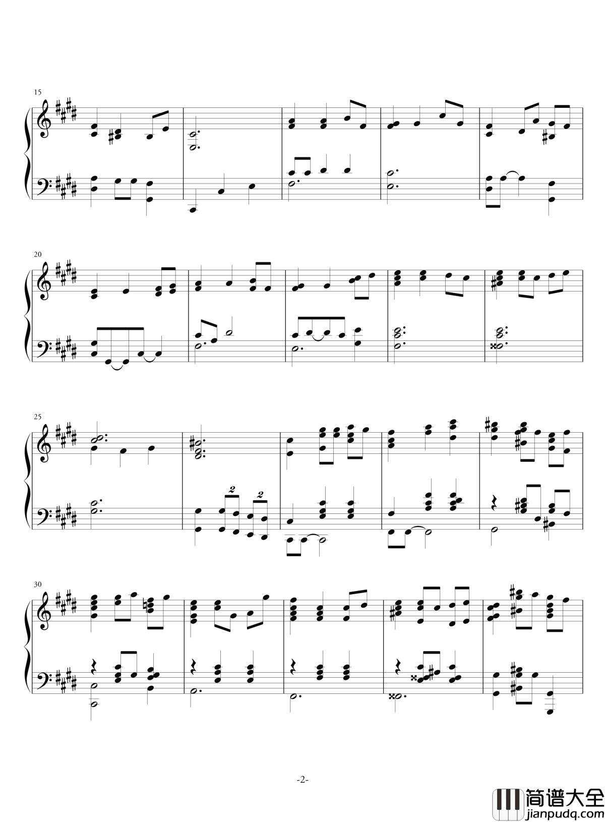 空心人偶的囚笼白蔷薇组曲⒊钢琴谱_正_aqtq314