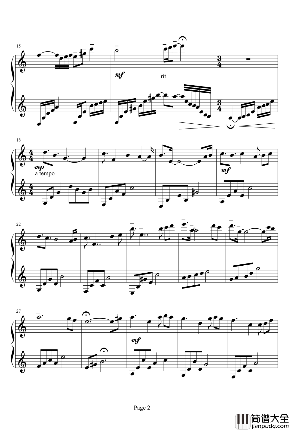 窗外钢琴谱_李琛