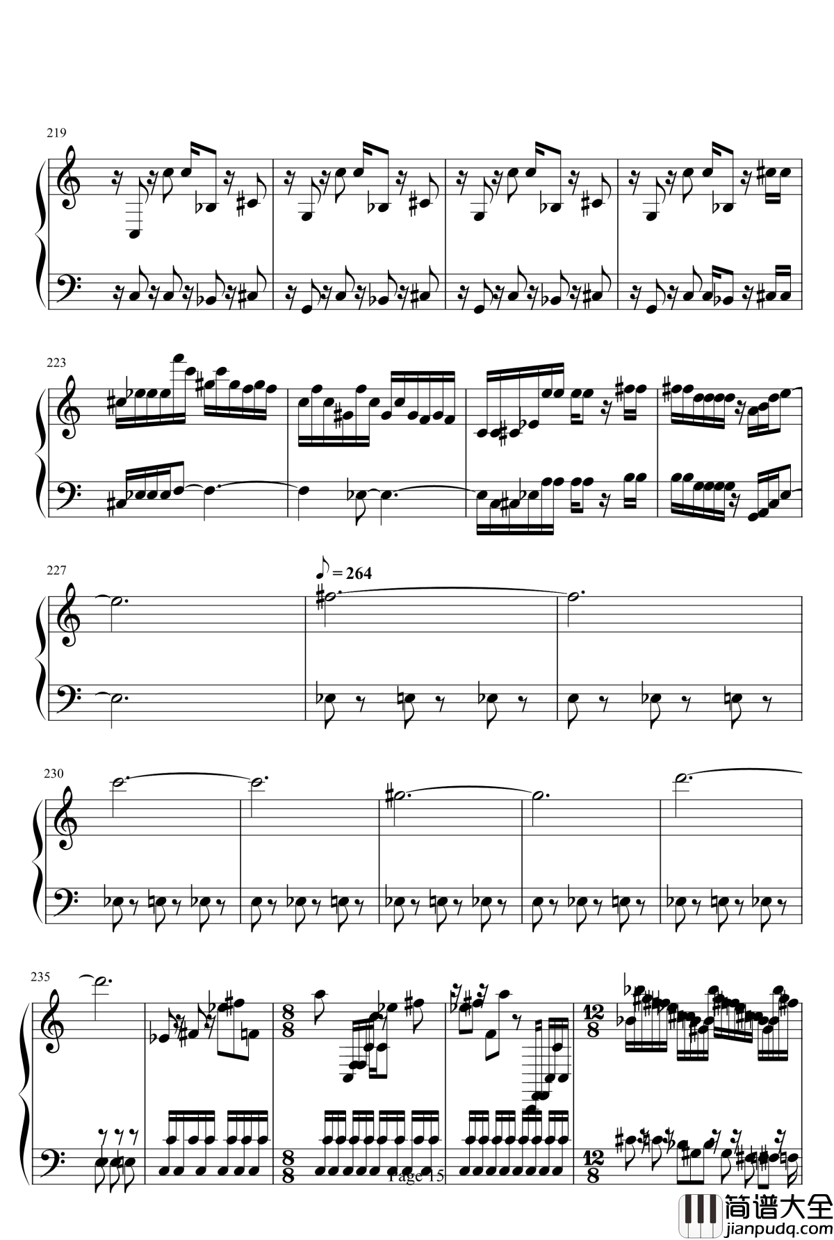 魂斗罗钢琴谱_背景音乐