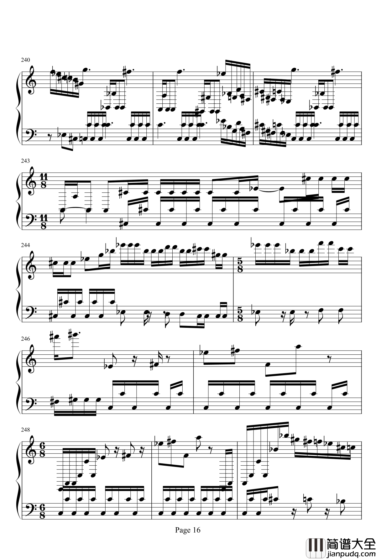 魂斗罗钢琴谱_背景音乐