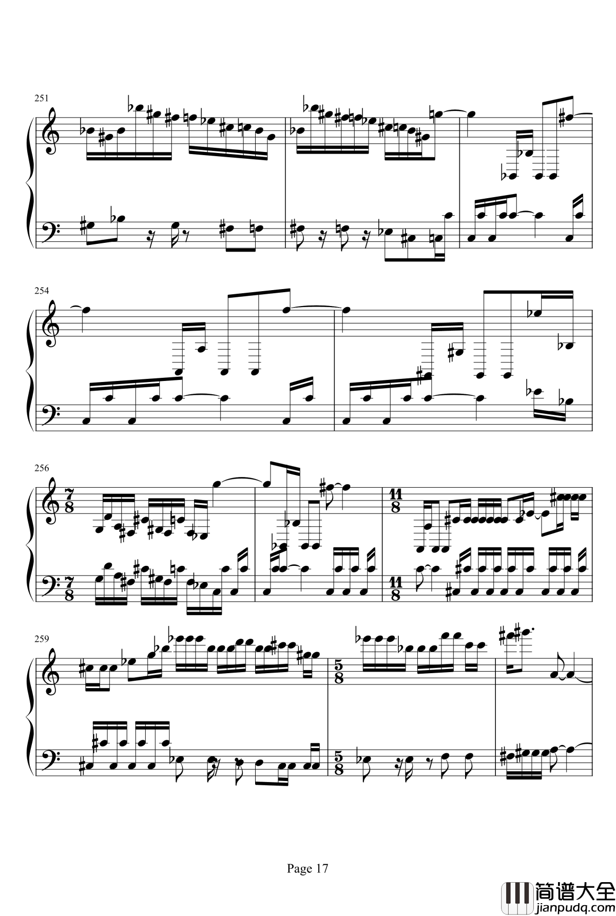 魂斗罗钢琴谱_背景音乐